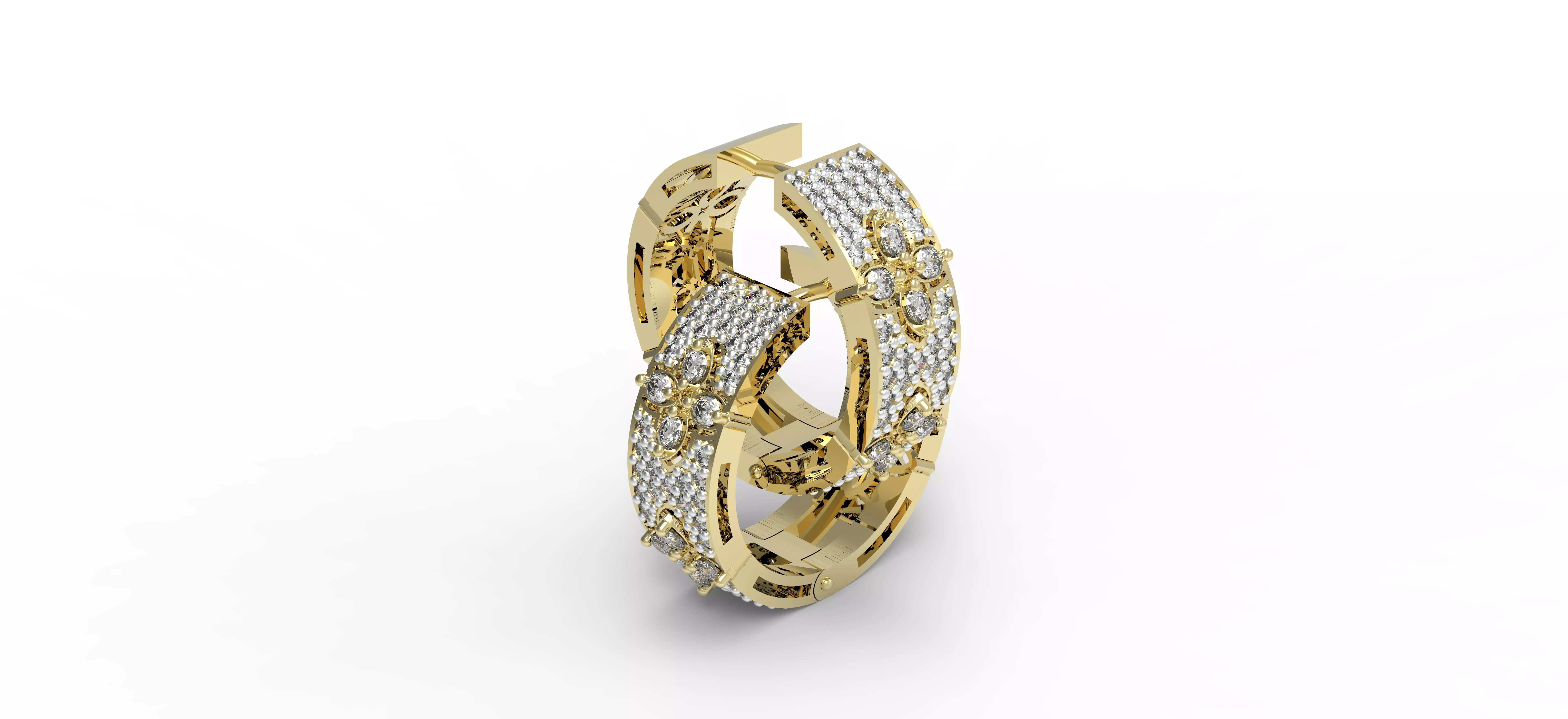 earrings  3D print model_0