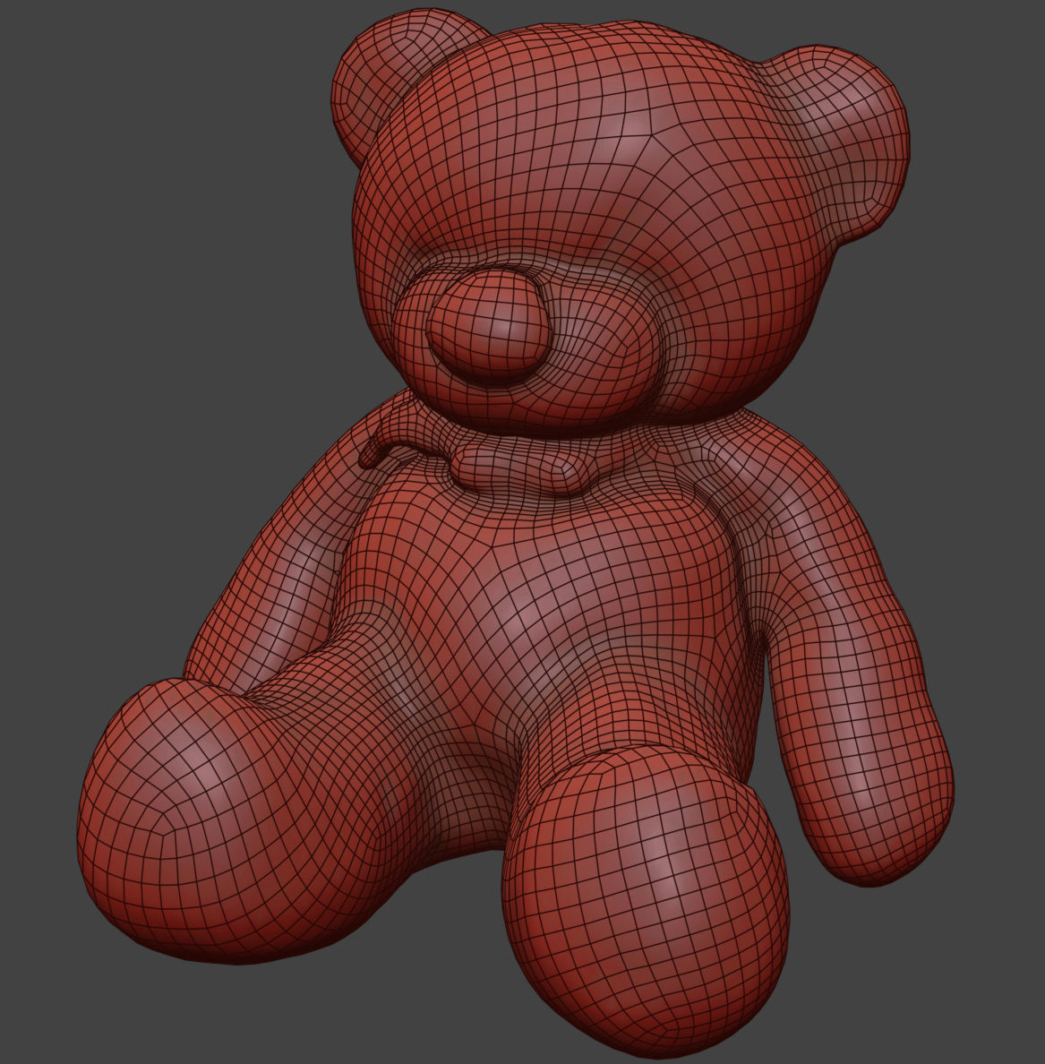 Teddy Bear 002 3D model_2