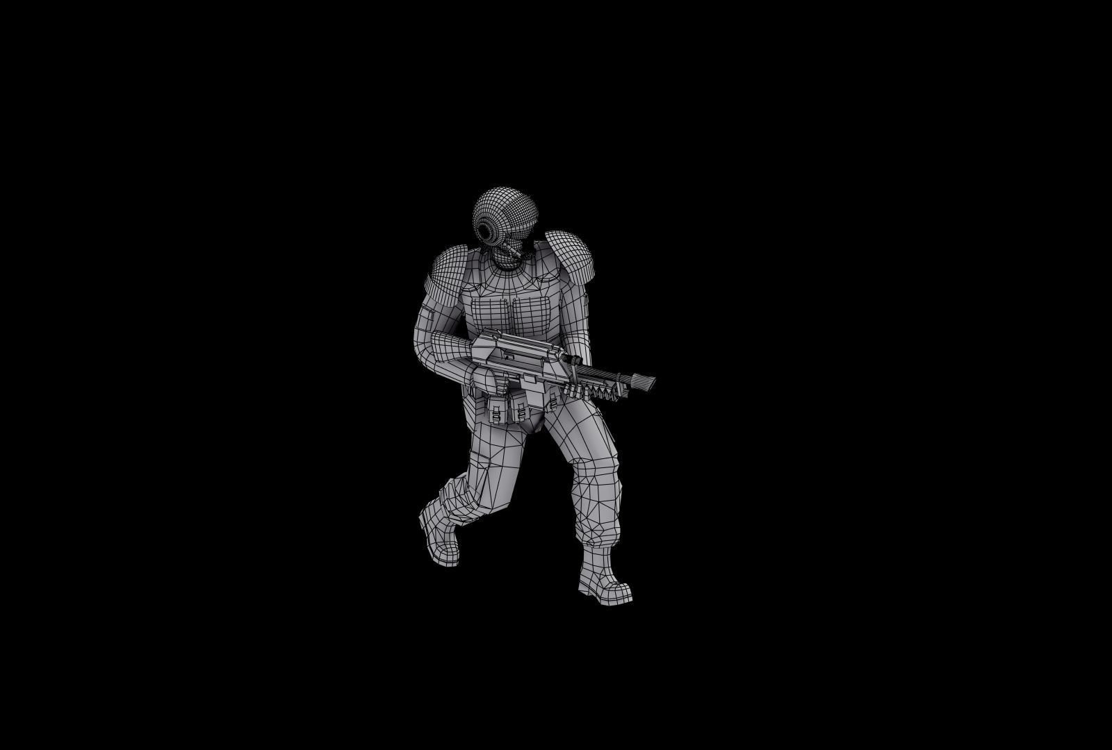 Imperial Army Future Soldiers 3D model_16