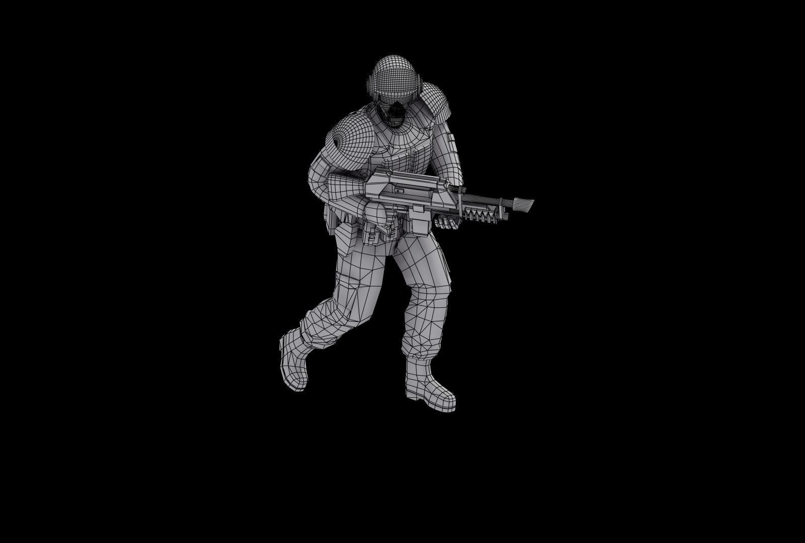 Imperial Army Future Soldiers 3D model_17