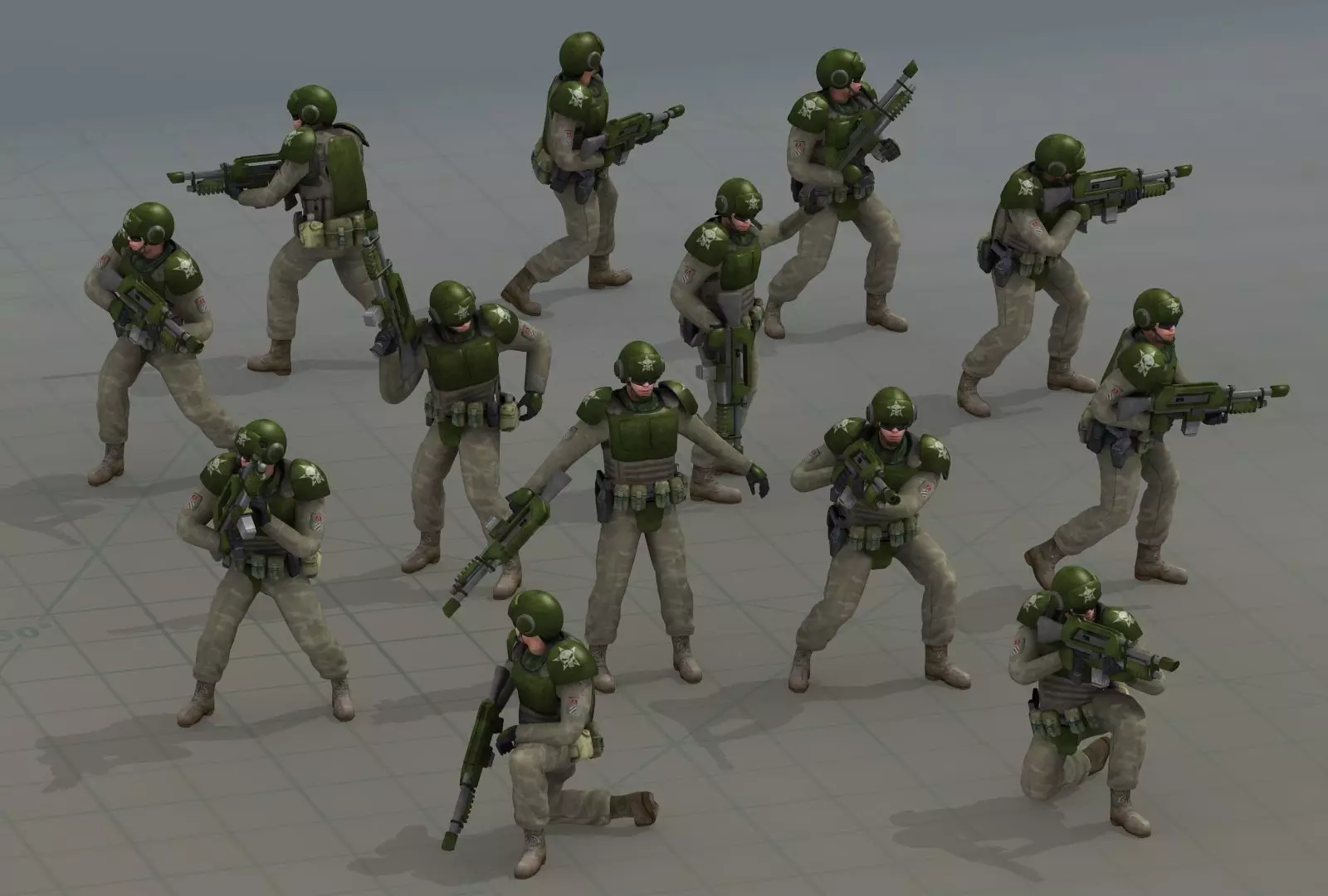 Imperial Army Future Soldiers 3D model_0