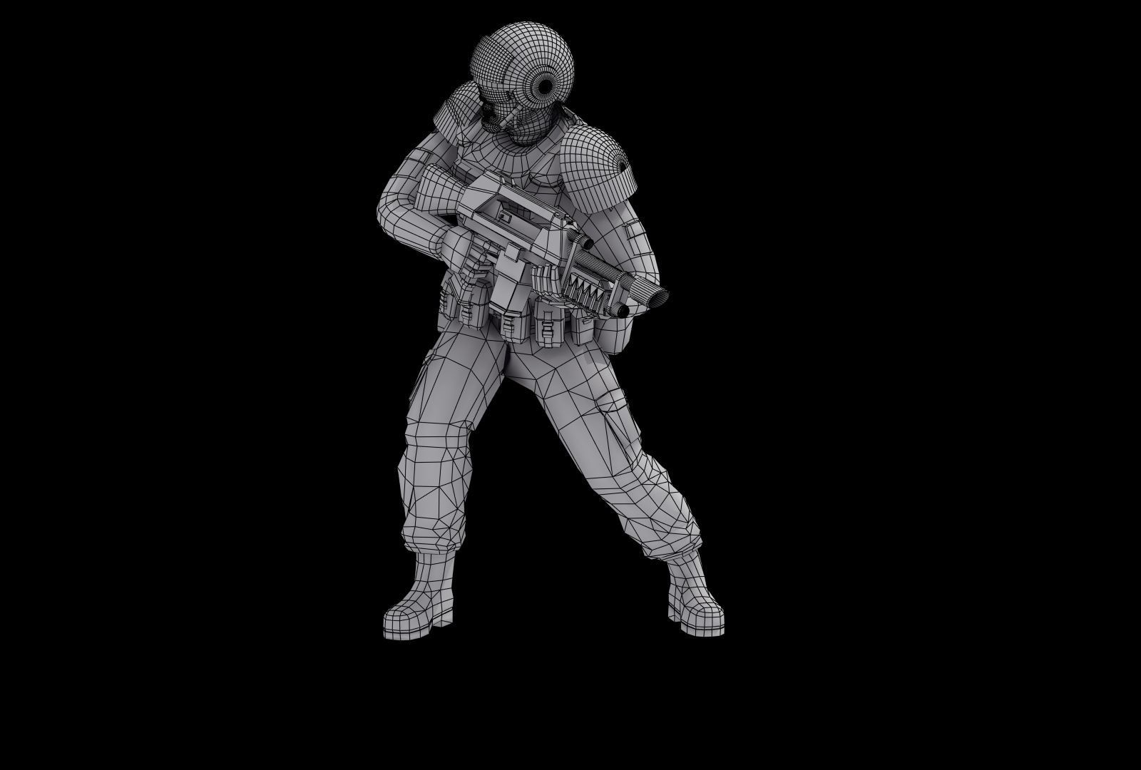 Imperial Army Future Soldiers 3D model_27