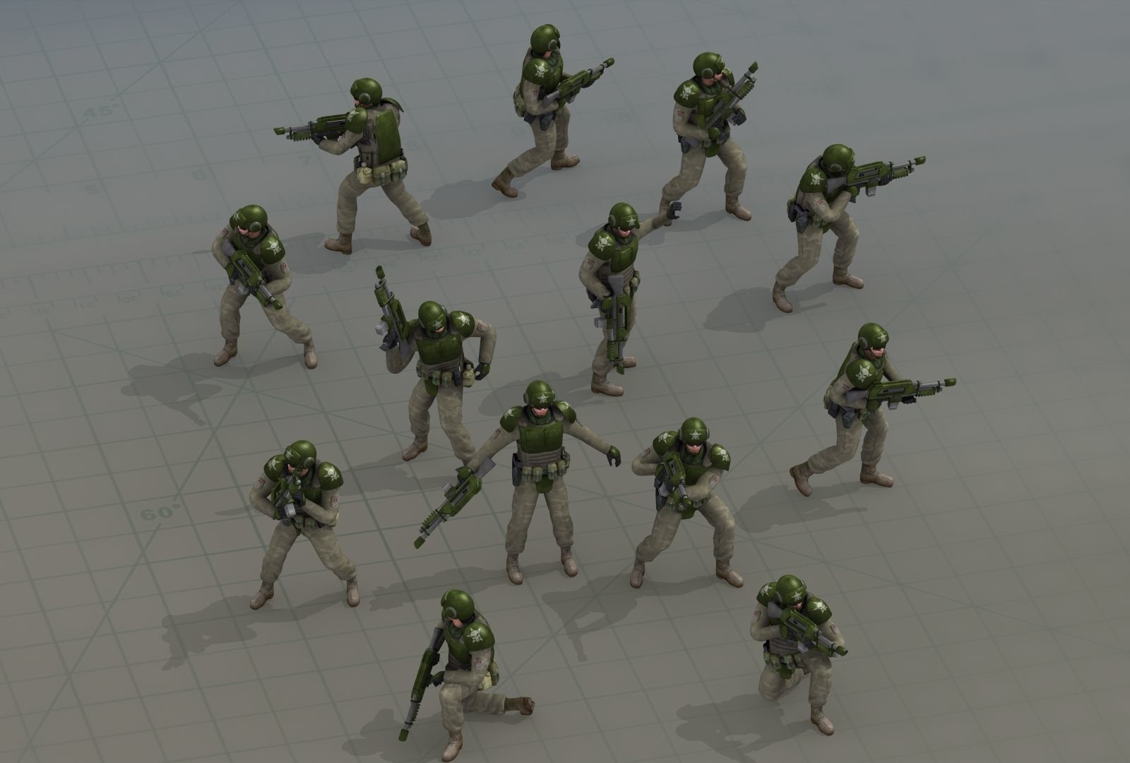 Imperial Army Future Soldiers 3D model_8