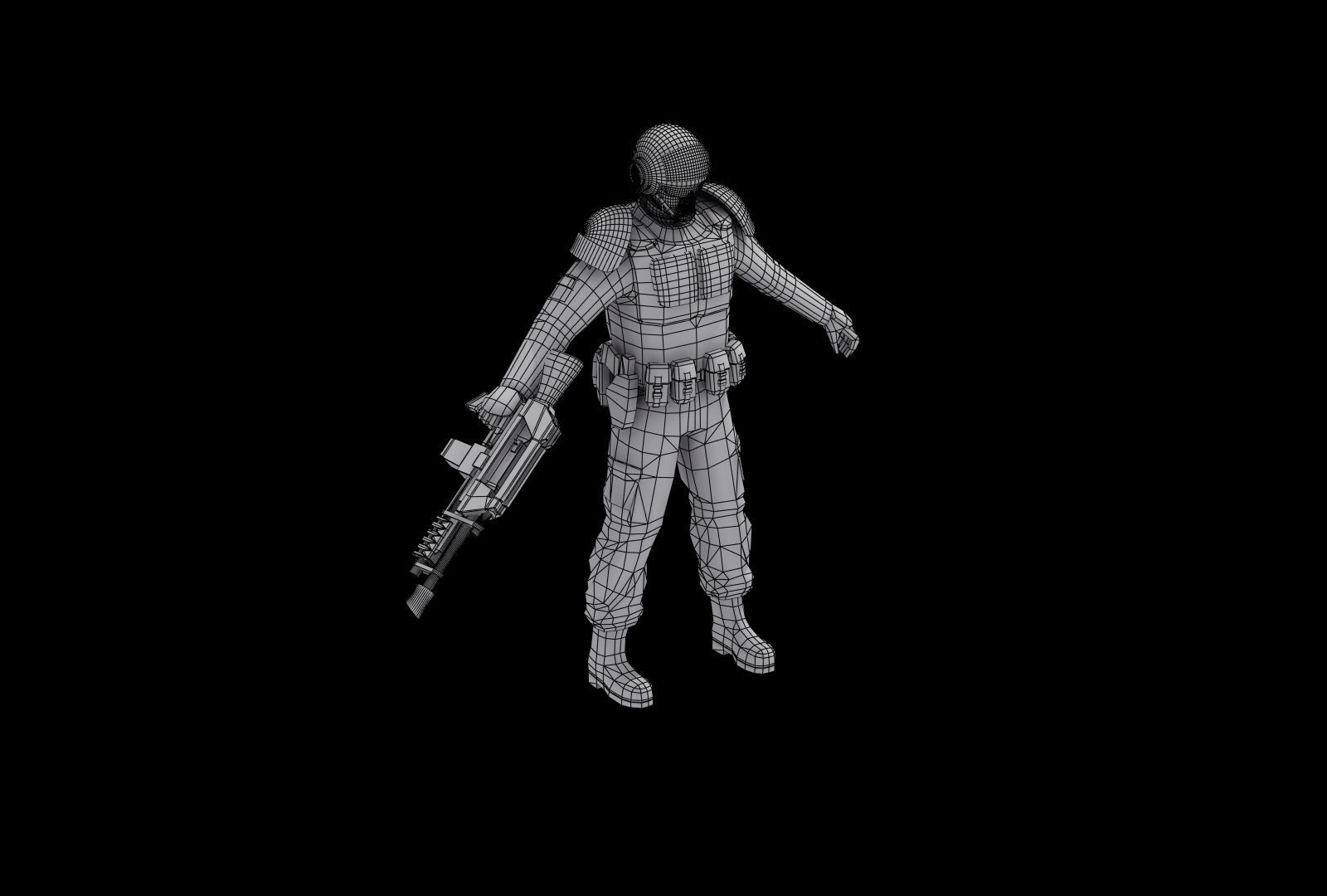 Imperial Army Future Soldiers 3D model_18