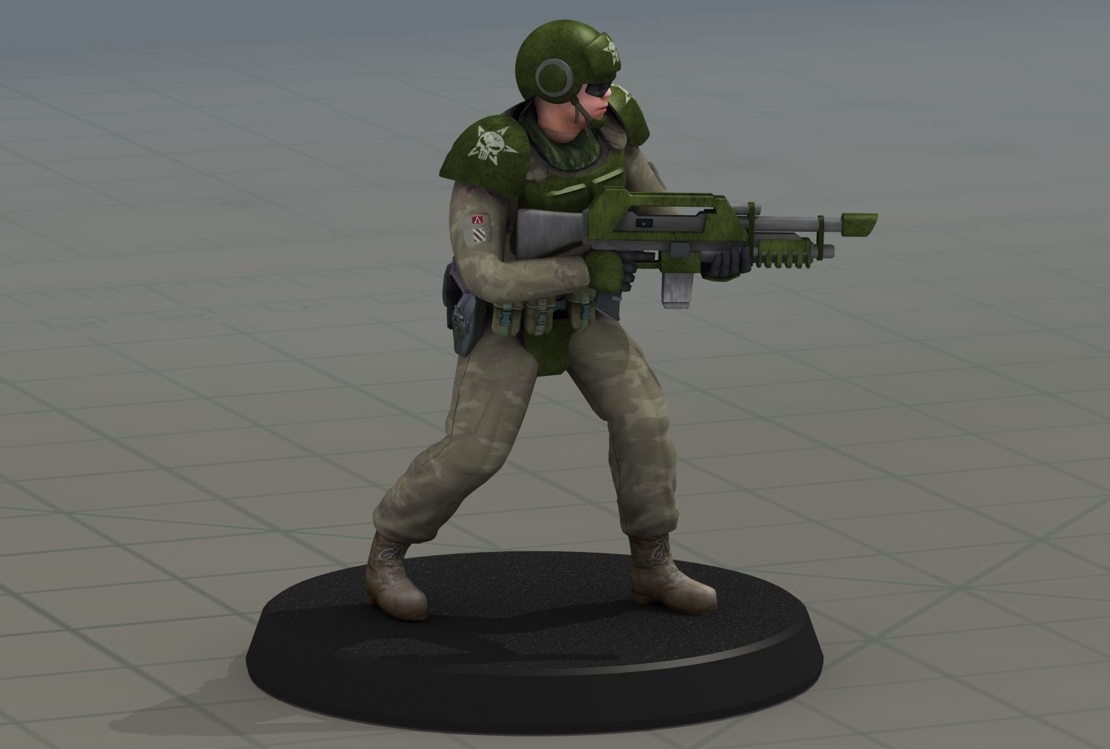 Imperial Army Future Soldiers 3D model_9