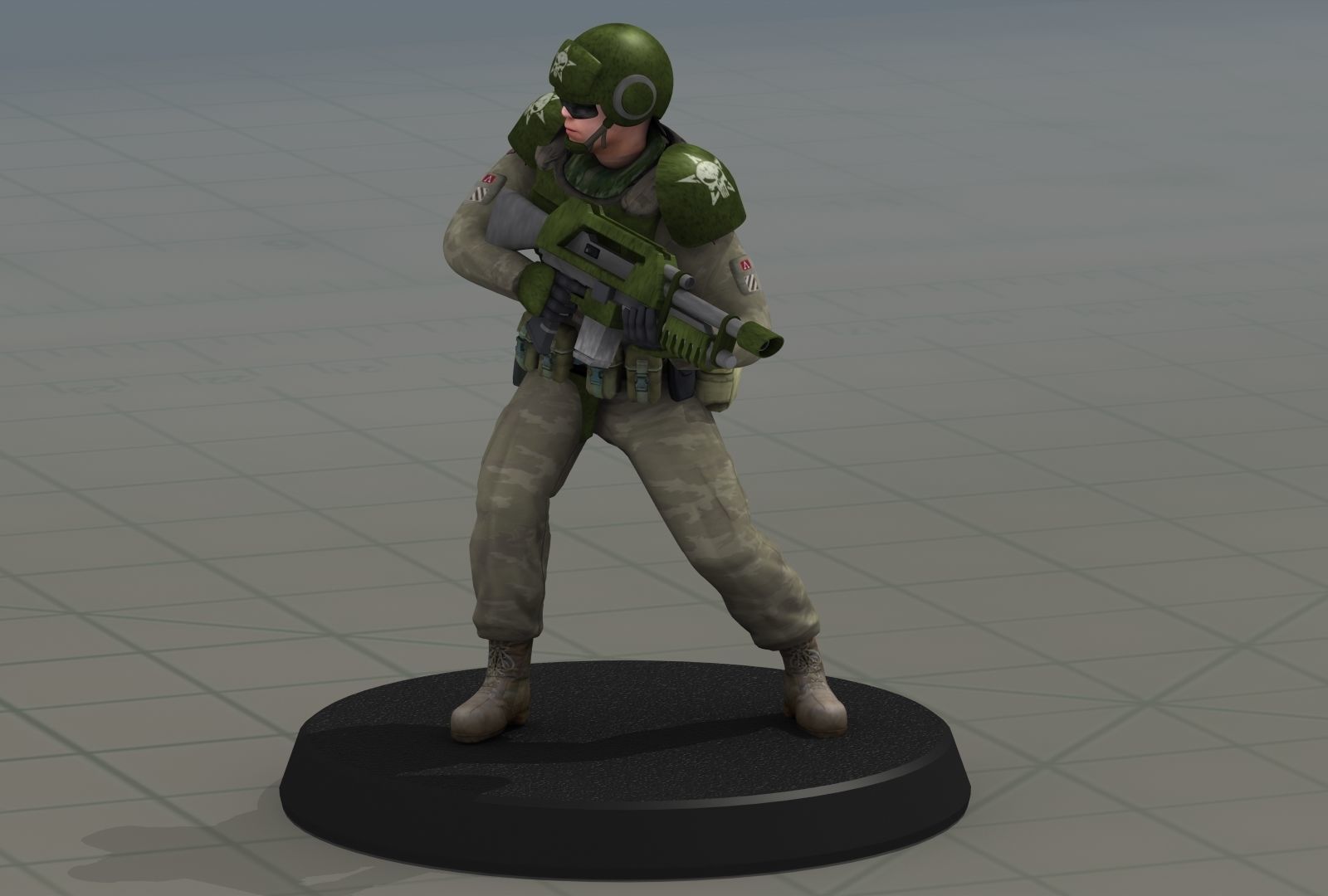 Imperial Army Future Soldiers 3D model_2