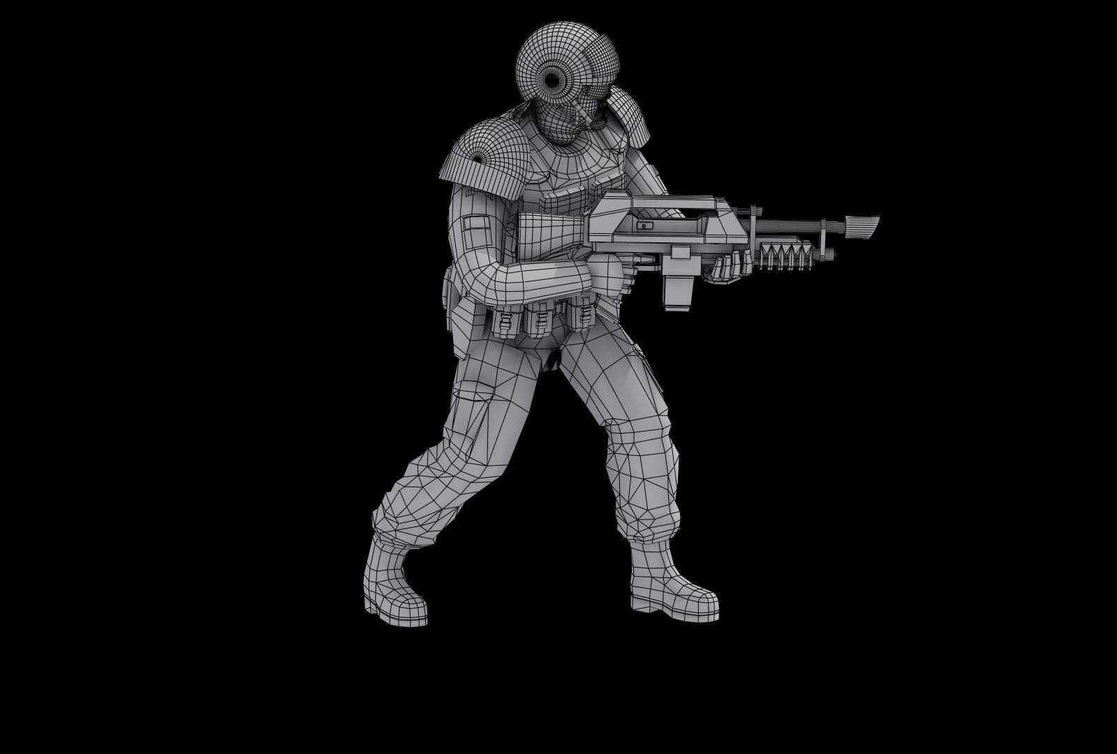 Imperial Army Future Soldiers 3D model_28