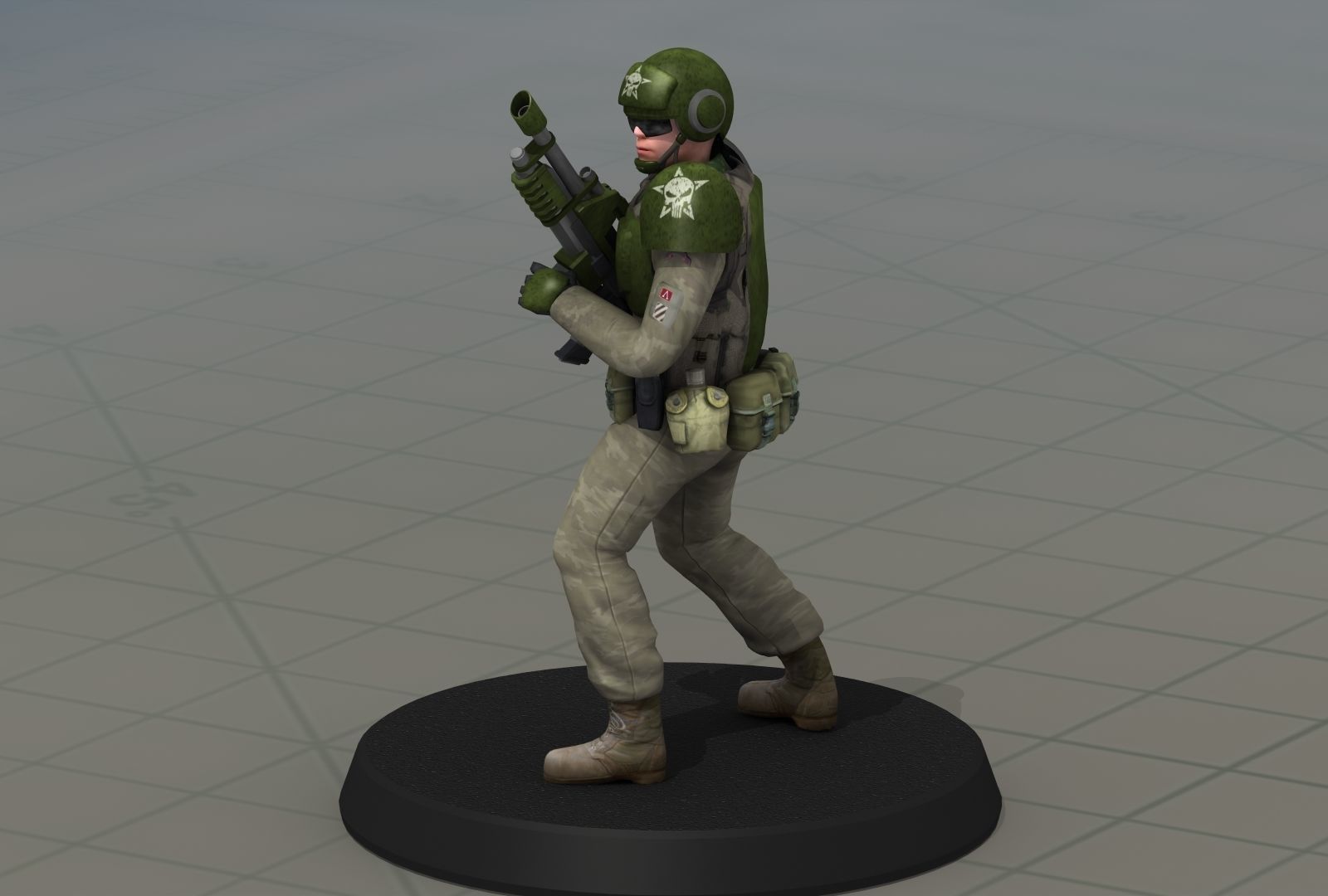 Imperial Army Future Soldiers 3D model_15