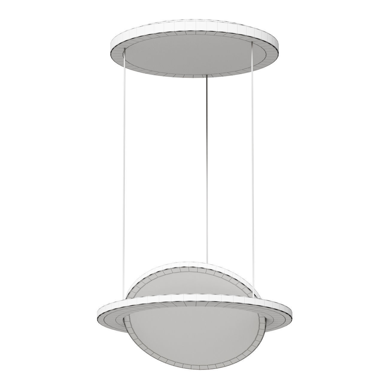 Hanging chandelier Lucide Vidal 46403 9930 3D model_1