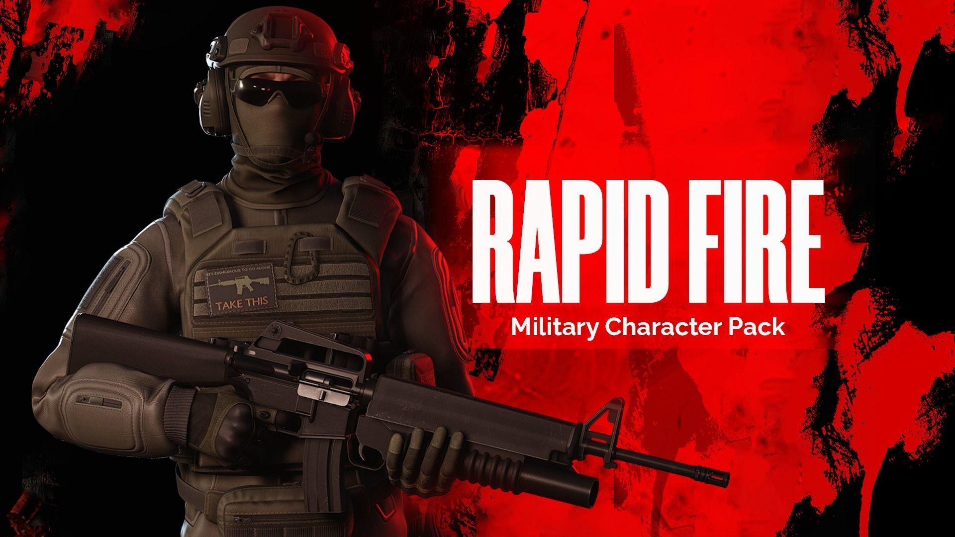 Rapid Fire Military Character - Assault Low-poly 3D model_2