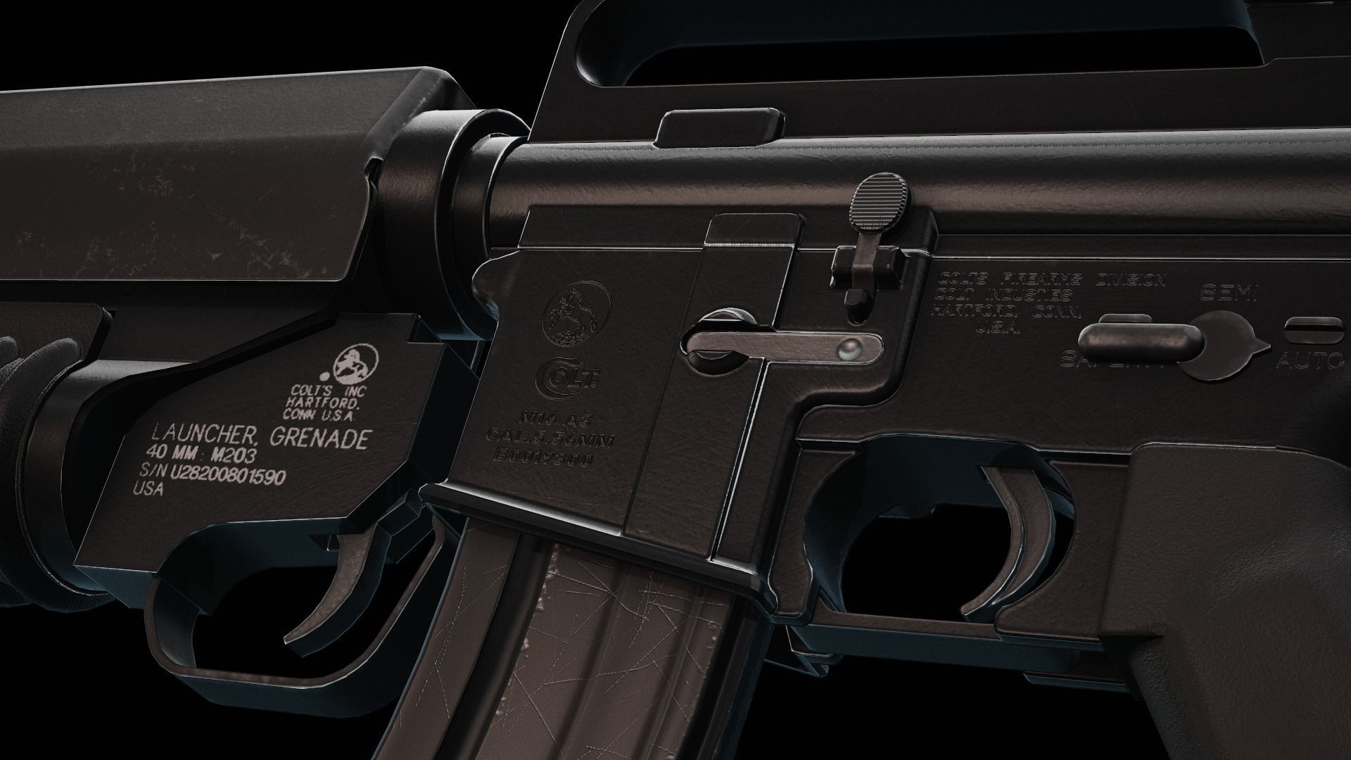 Rapid Fire Military Character - Assault Low-poly 3D model_20