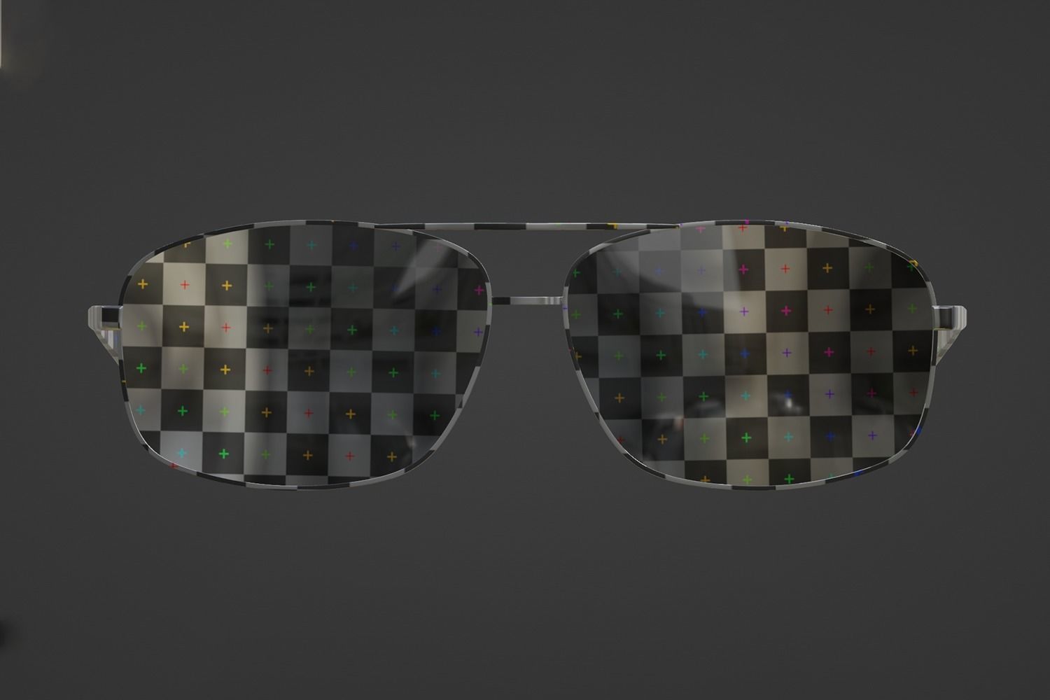 Aviator sunglasses 3D model_26