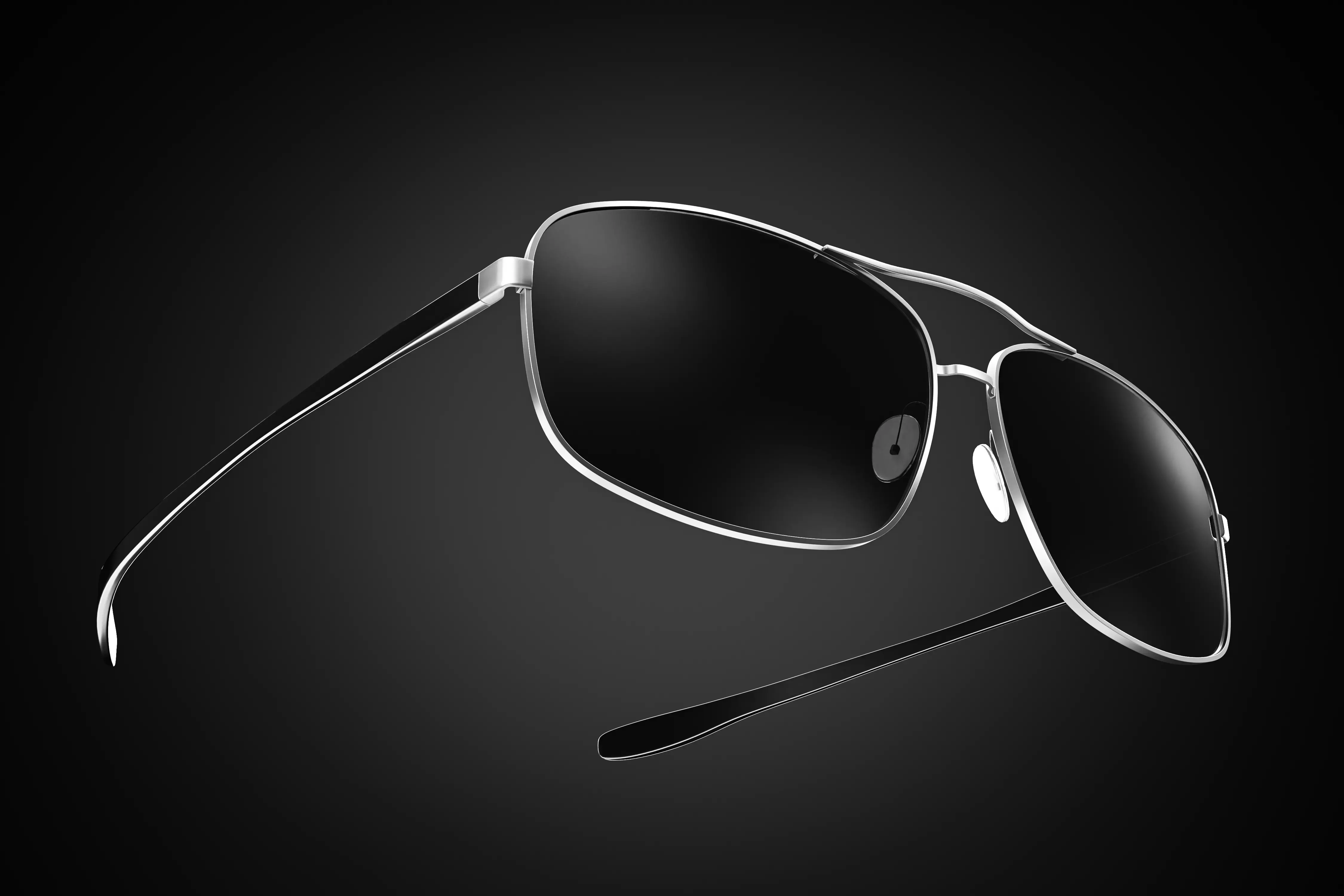 Aviator sunglasses 3D model_0