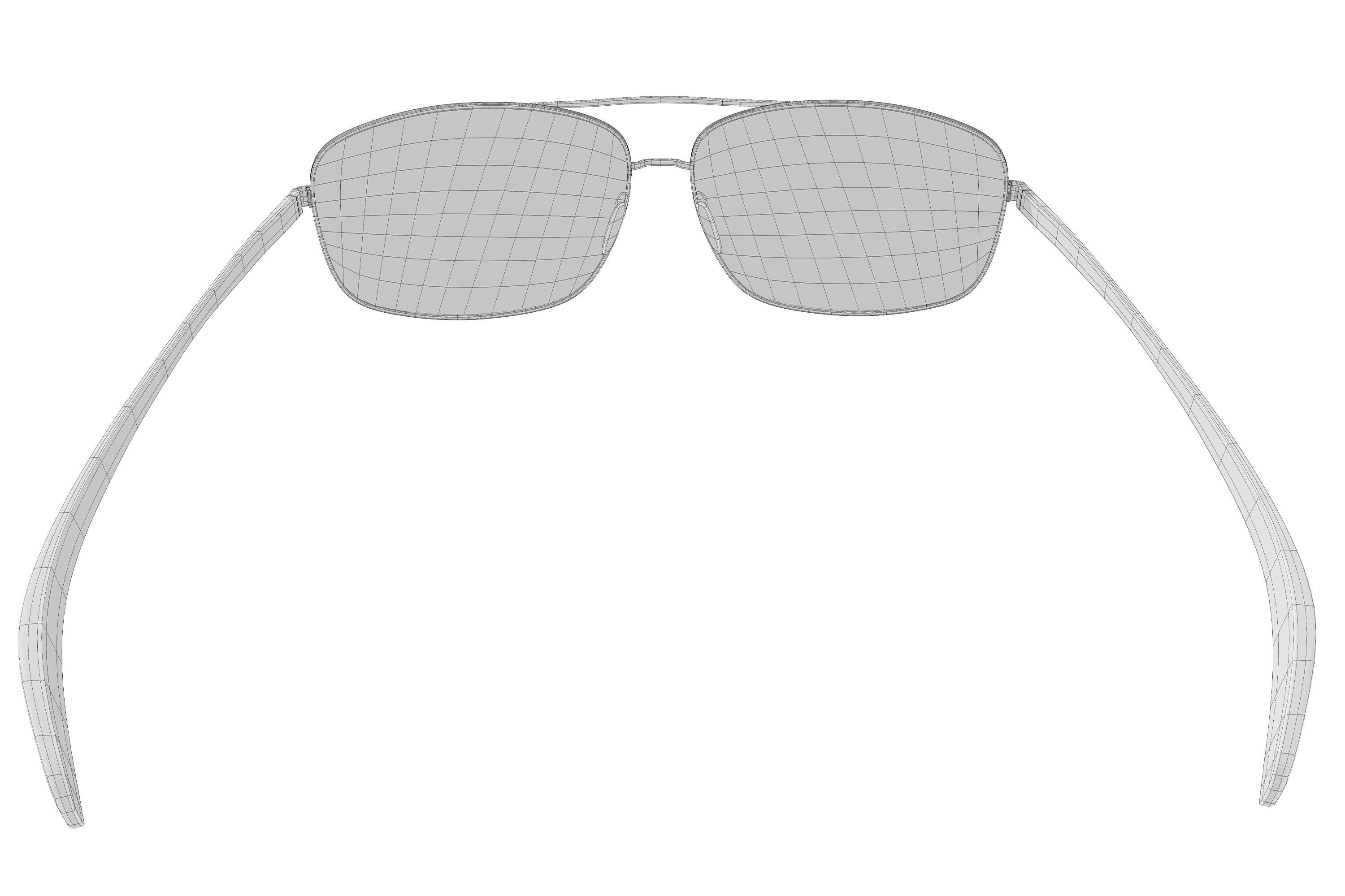 Aviator sunglasses 3D model_11
