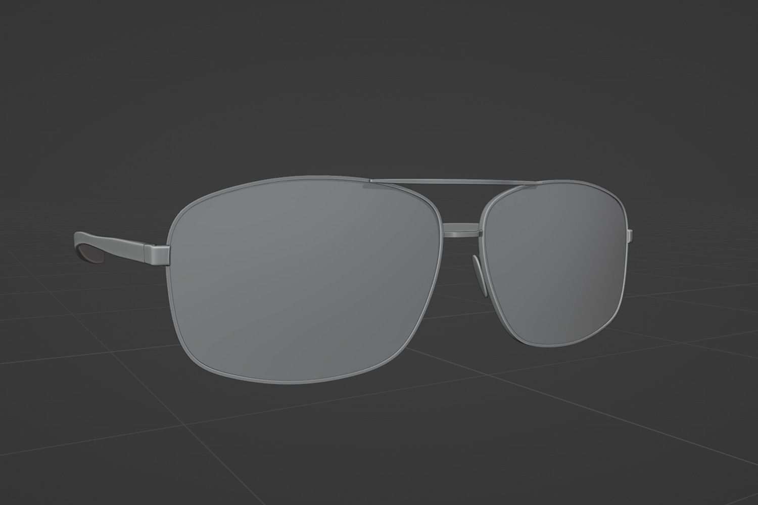 Aviator sunglasses 3D model_23