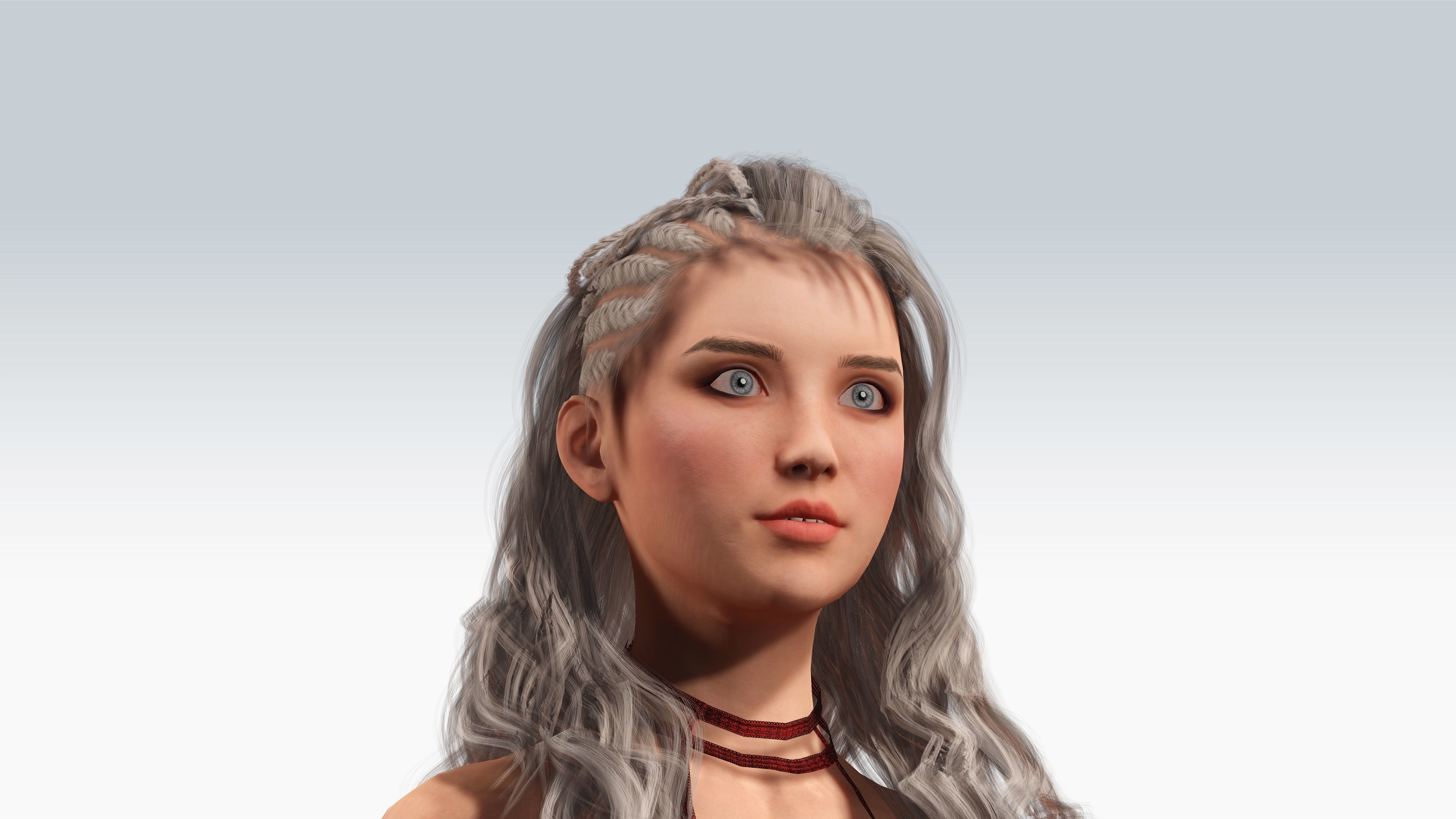 Sexy Character - Fully Rigged 3D model Low-poly 3D model_4