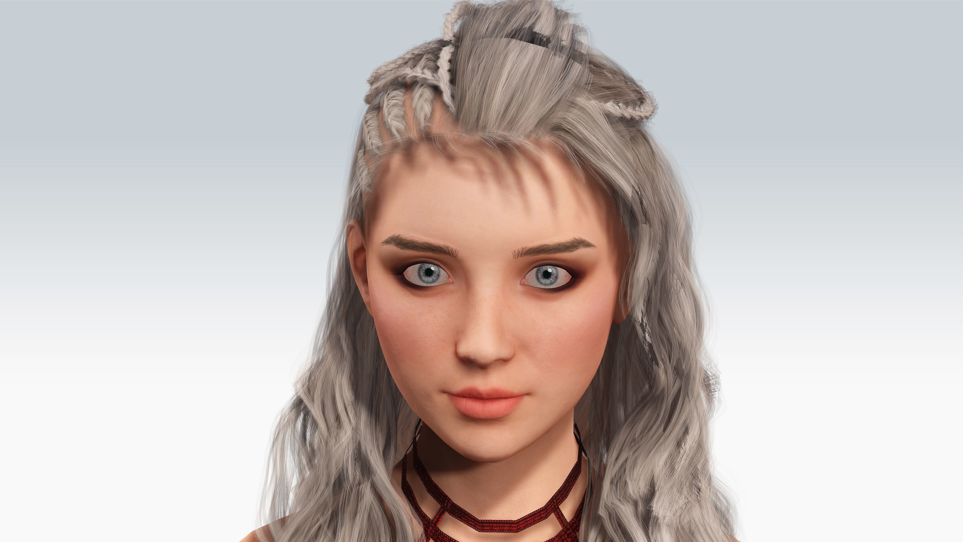 Sexy Character - Fully Rigged 3D model Low-poly 3D model_3