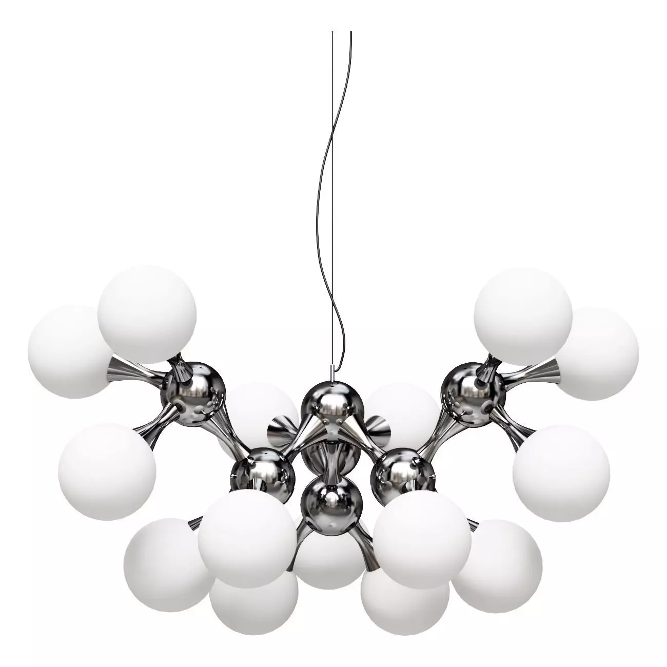 Pendant chandelier Ideal Lux Nodi Bianco SP15 3D model_0