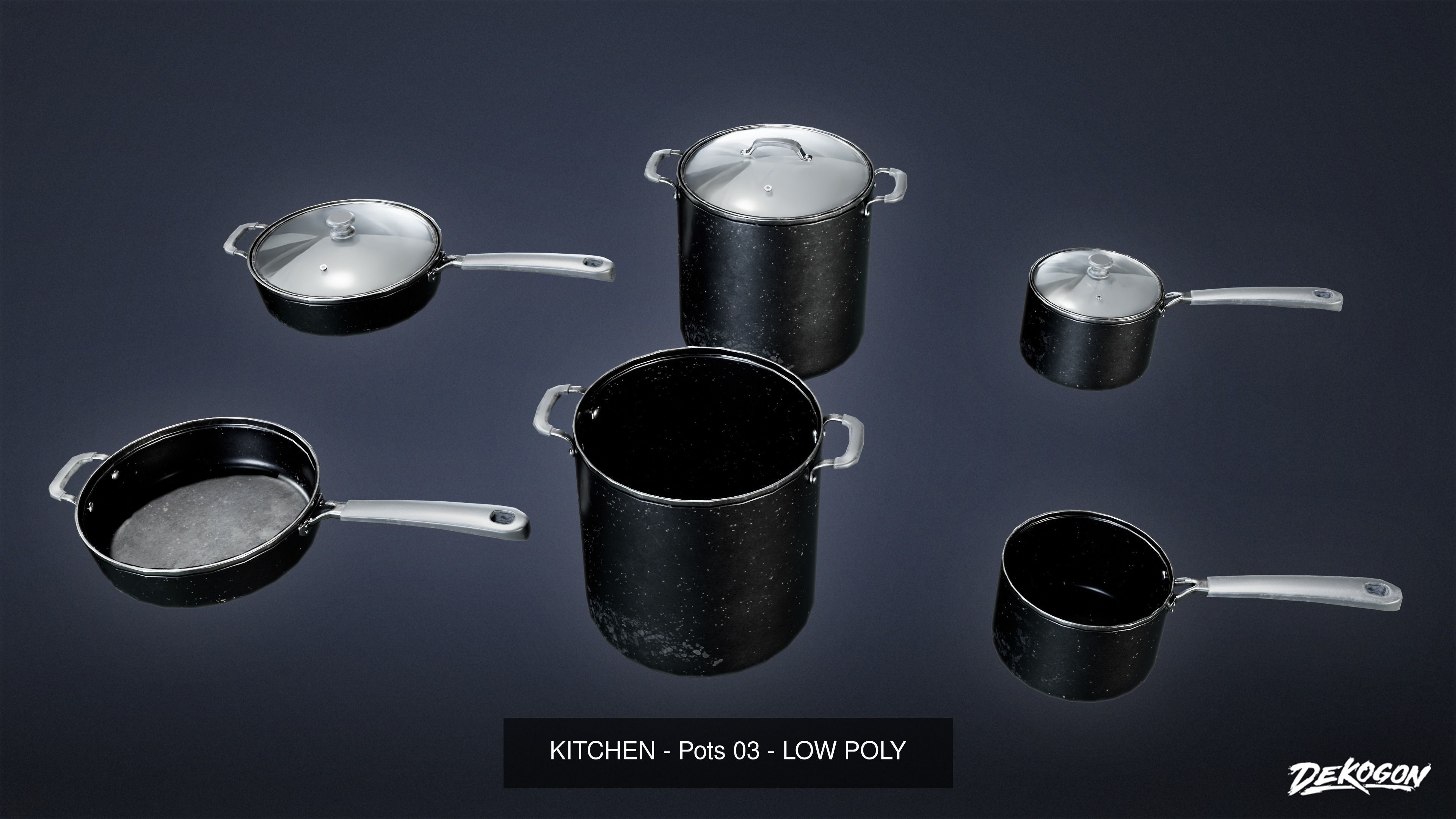 MODERN KITCHEN - Asset Combo Pack 3D Model Collection _53