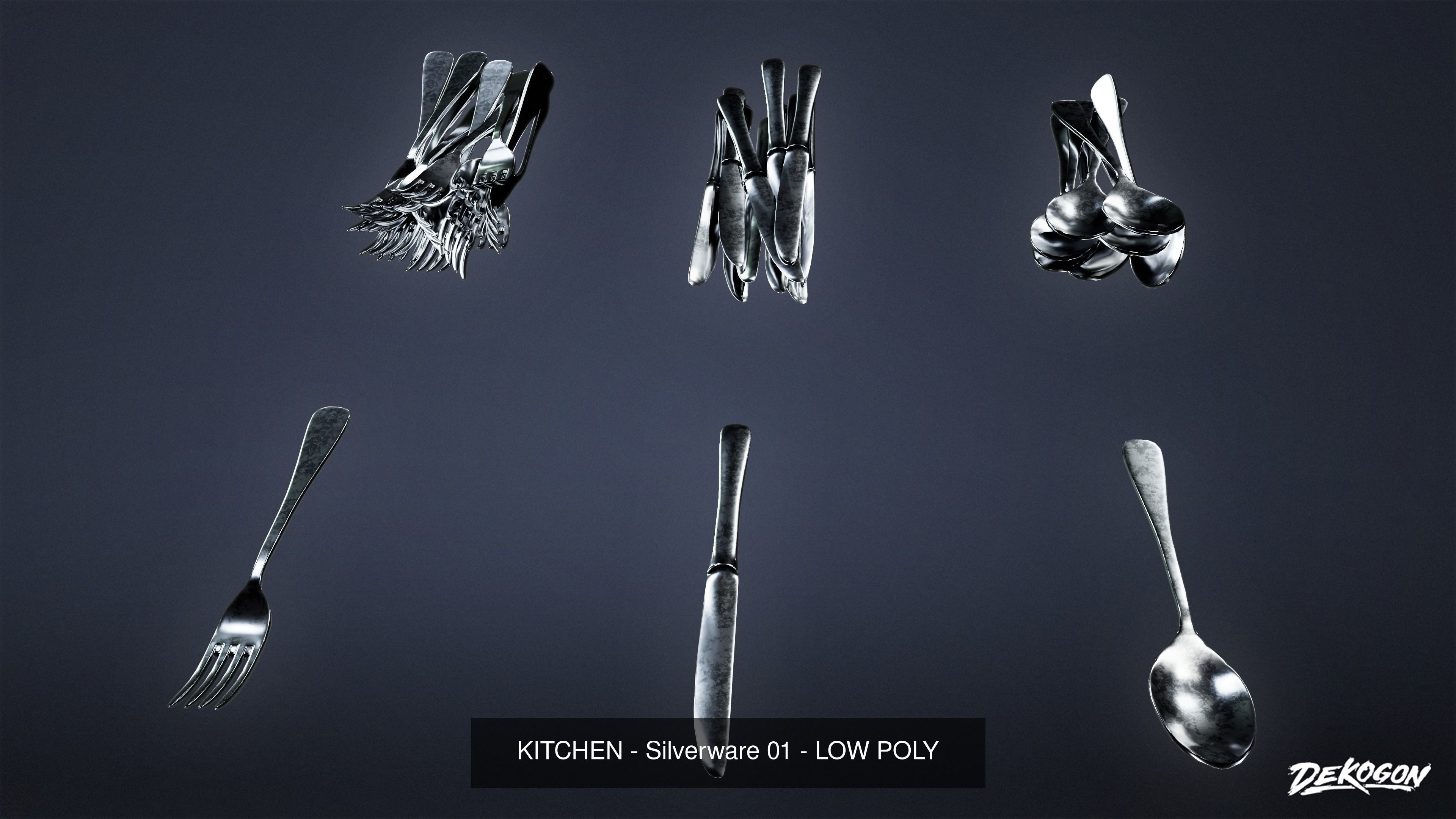 MODERN KITCHEN - Asset Combo Pack 3D Model Collection _66