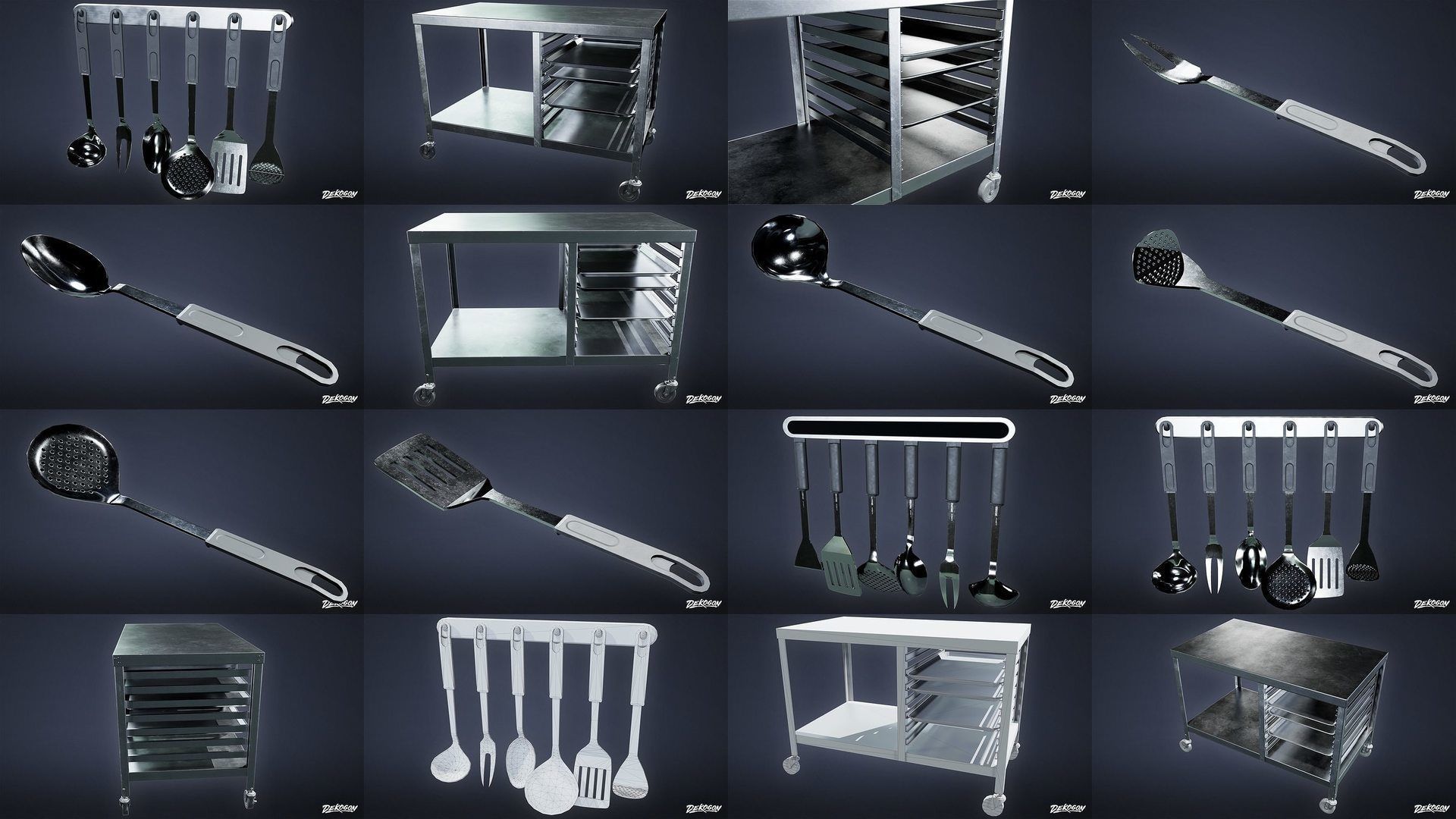 MODERN KITCHEN - Asset Combo Pack 3D Model Collection _2