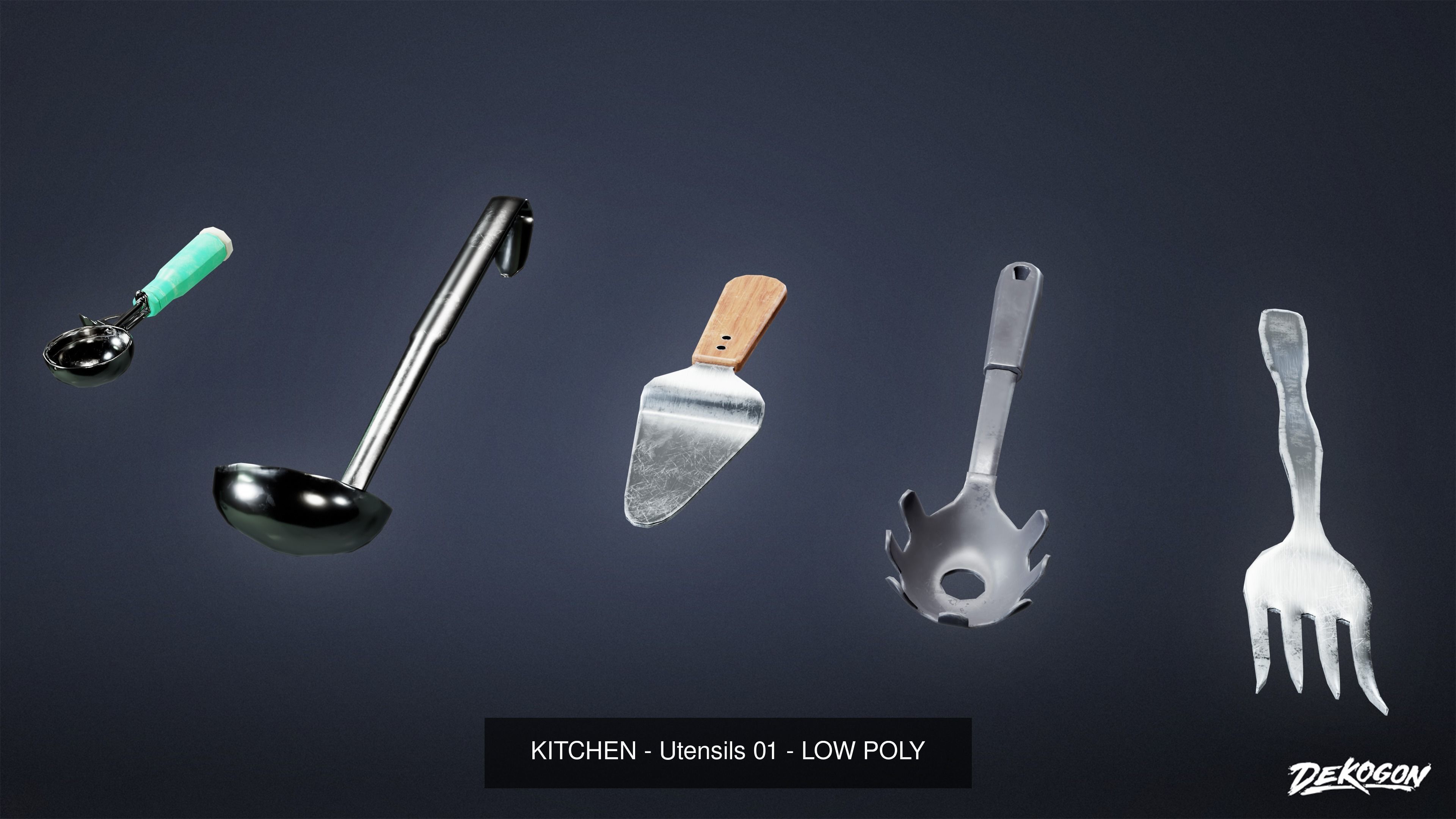 MODERN KITCHEN - Asset Combo Pack 3D Model Collection _71