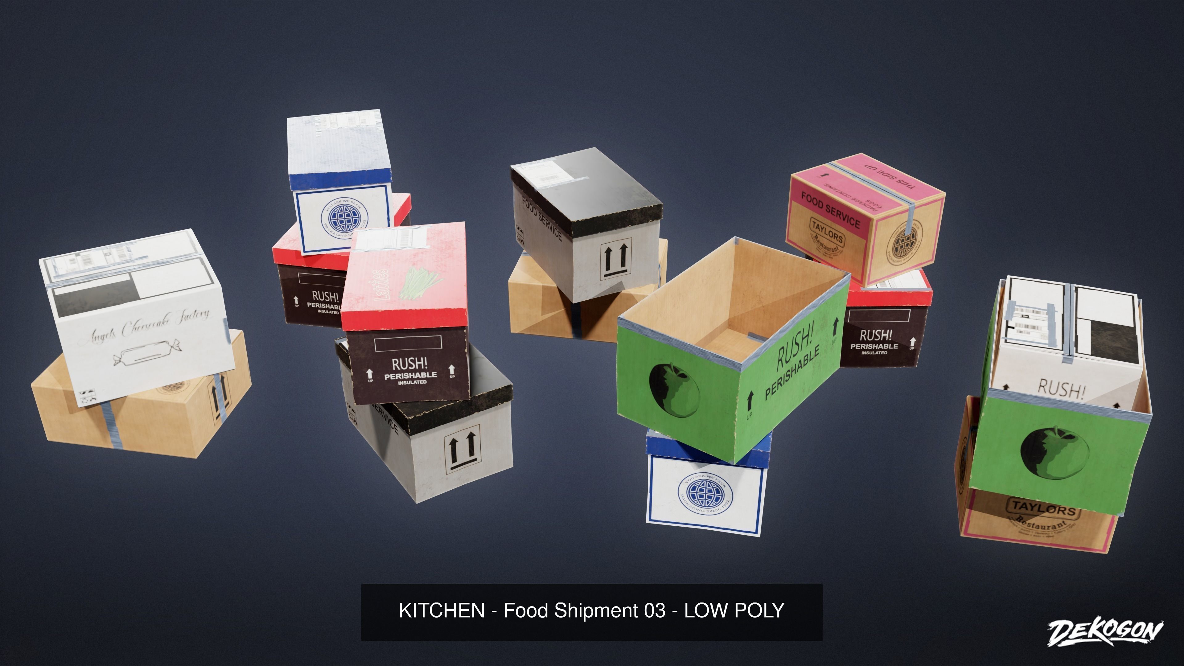 MODERN KITCHEN - Asset Combo Pack 3D Model Collection _24