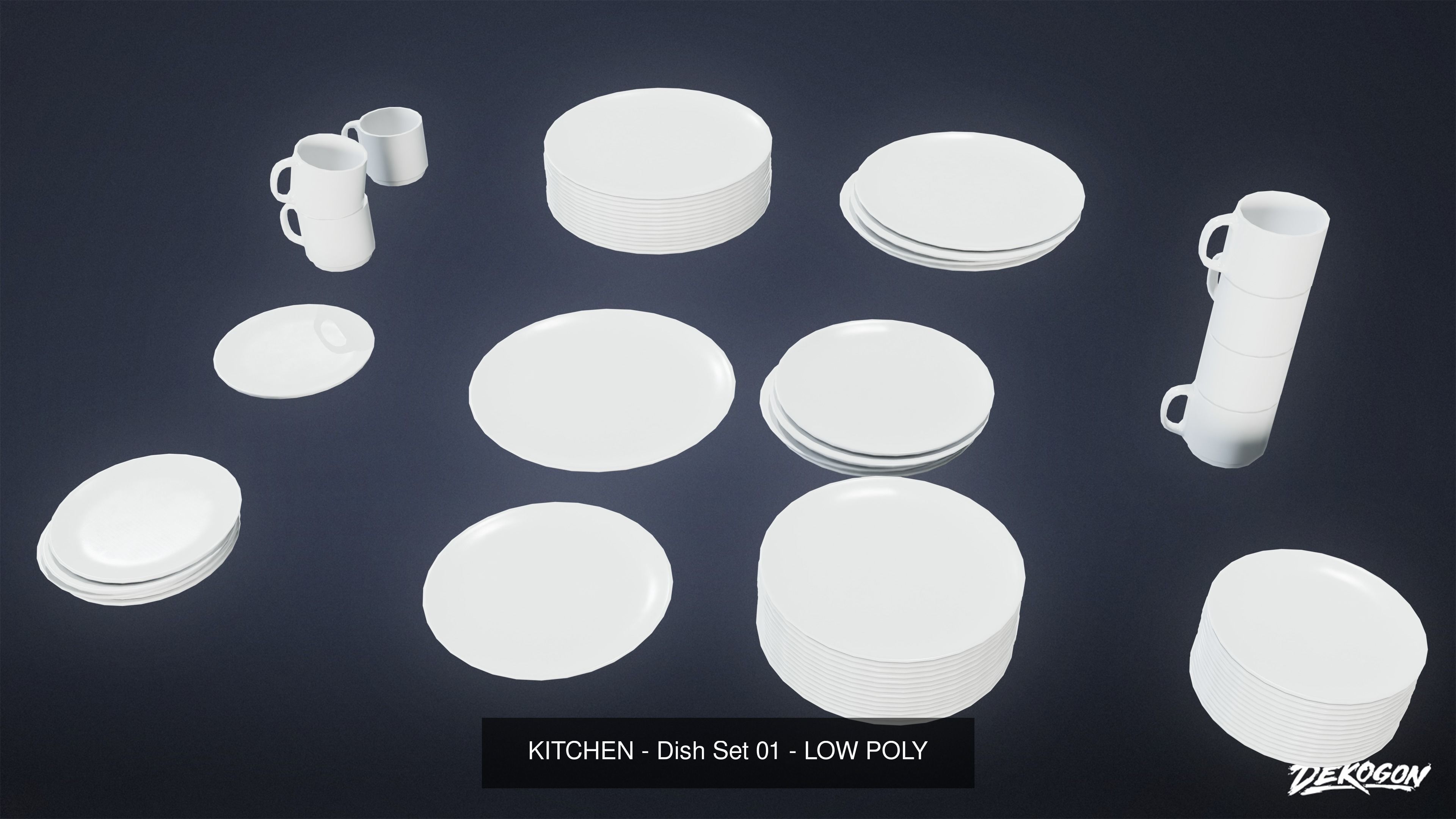 MODERN KITCHEN - Asset Combo Pack 3D Model Collection _16