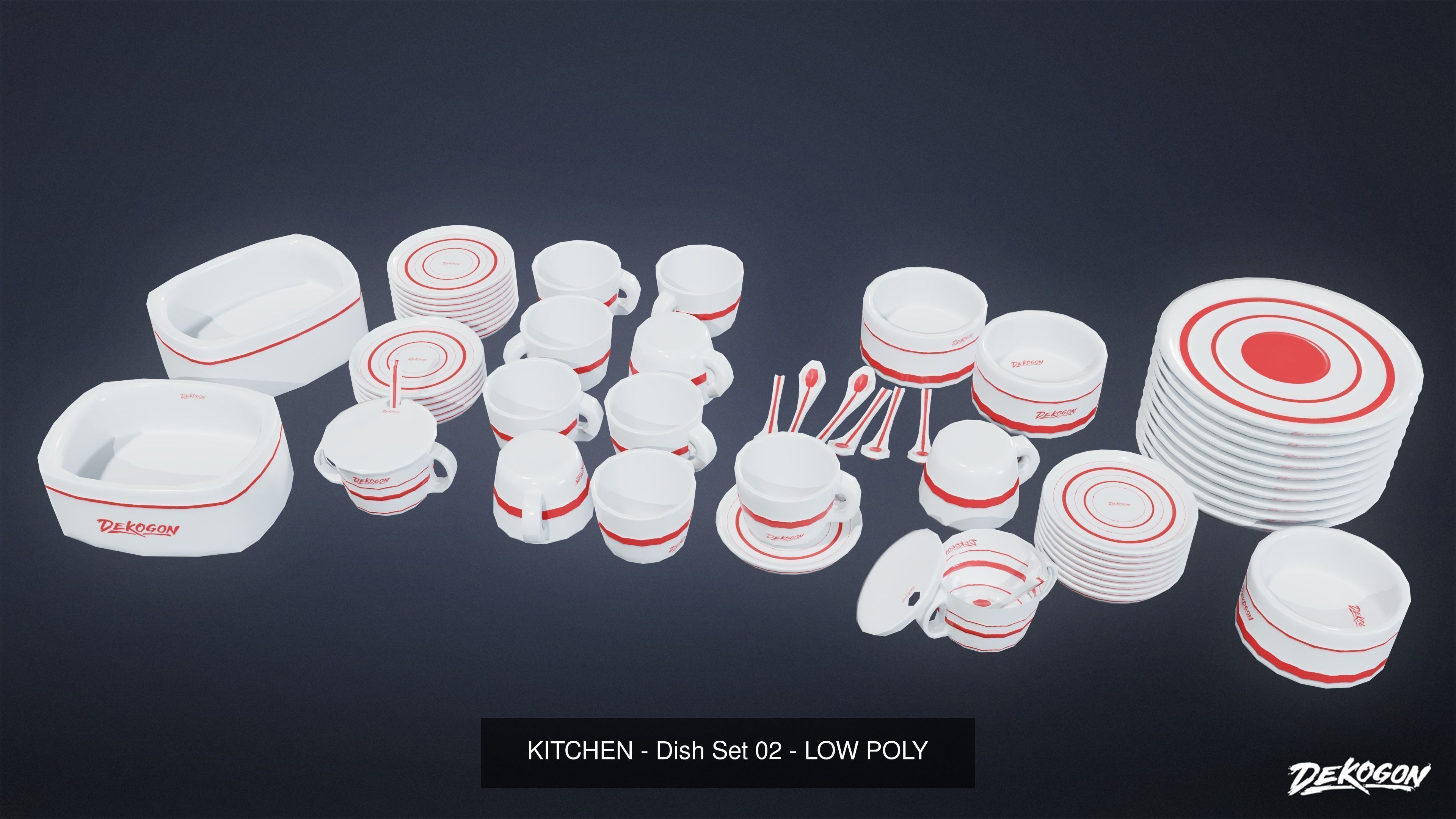 MODERN KITCHEN - Asset Combo Pack 3D Model Collection _17