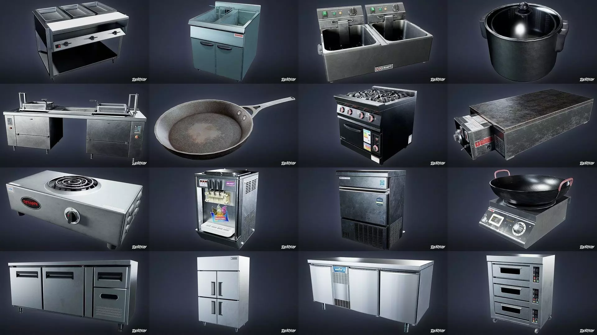 MODERN KITCHEN - Asset Combo Pack 3D Model Collection _0