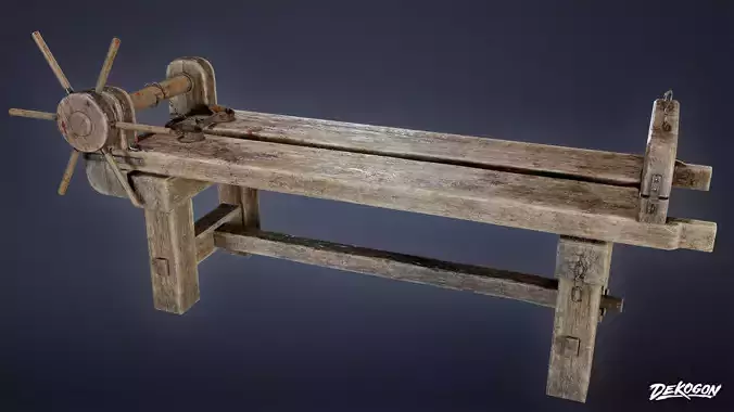 MEDIEVAL - Torture Table 01 - LOW POLY Low-poly 3D model