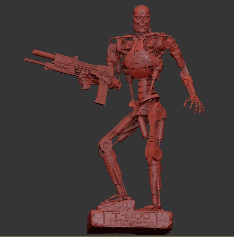 T-800 Terminator 2 Judgment Day V3 3D print model_41