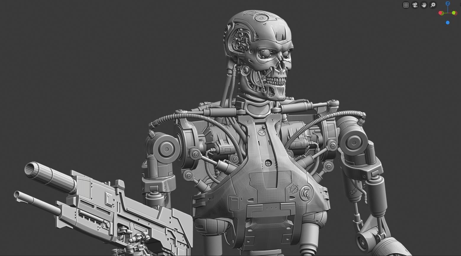 T-800 Terminator 2 Judgment Day V3 3D print model_7