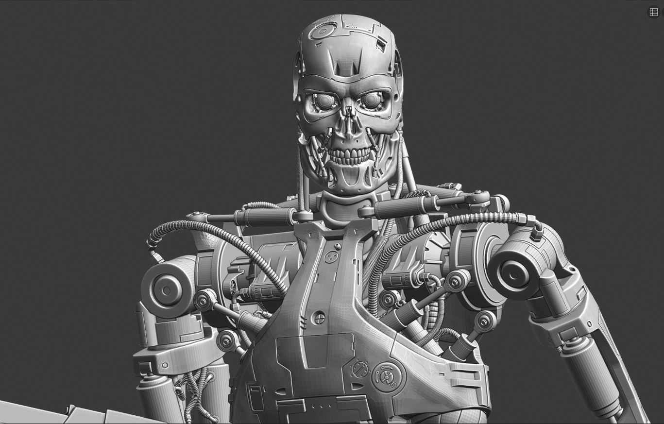 T-800 Terminator 2 Judgment Day V3 3D print model_47