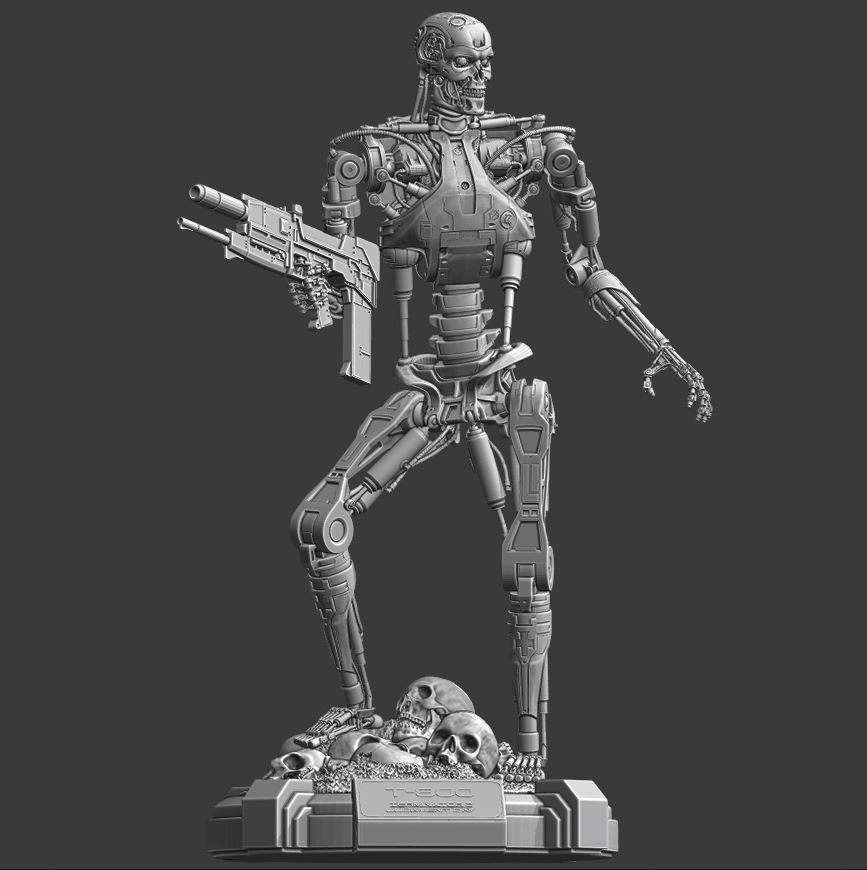 T-800 Terminator 2 Judgment Day V3 3D print model_6