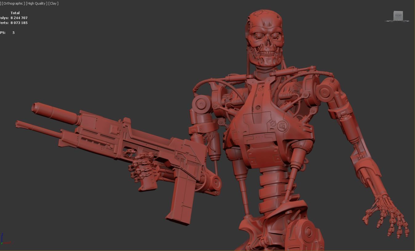 T-800 Terminator 2 Judgment Day V3 3D print model_46