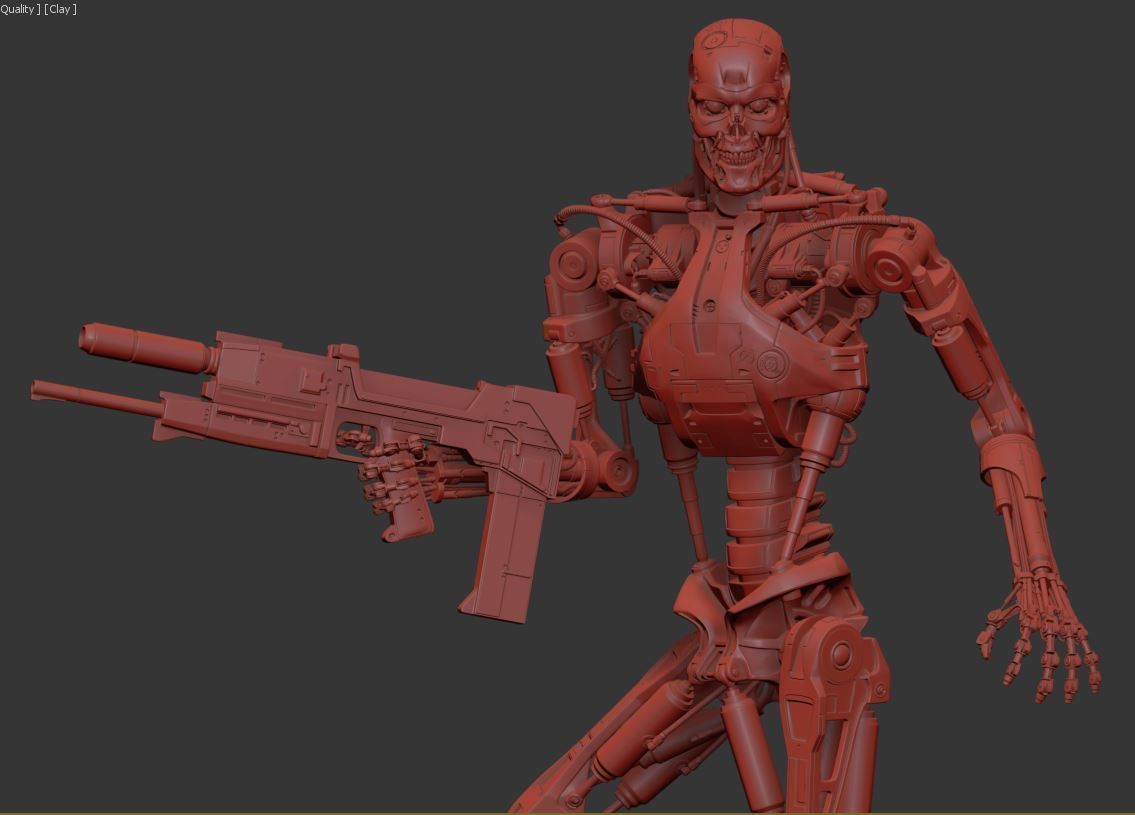 T-800 Terminator 2 Judgment Day V3 3D print model_19