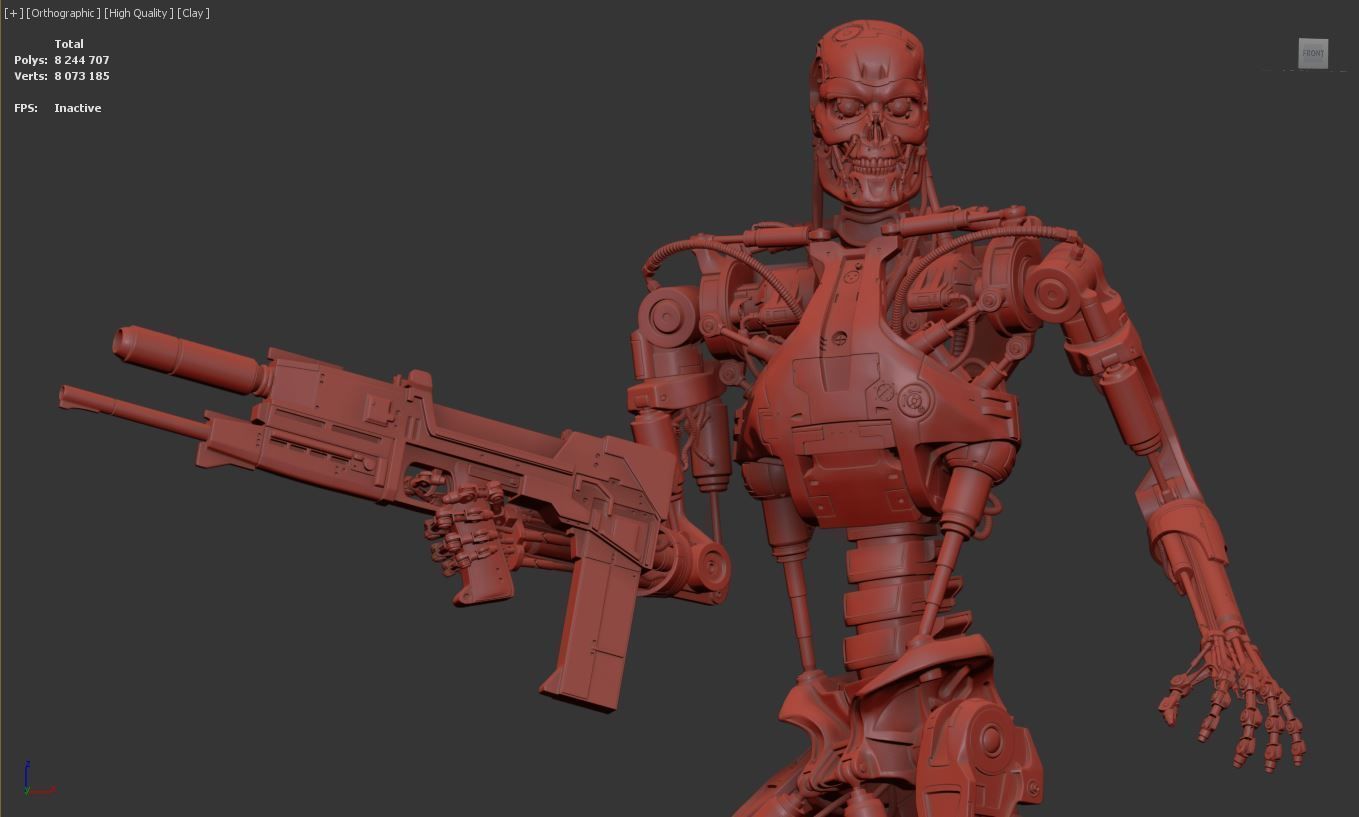 T-800 Terminator 2 Judgment Day V3 3D print model_39