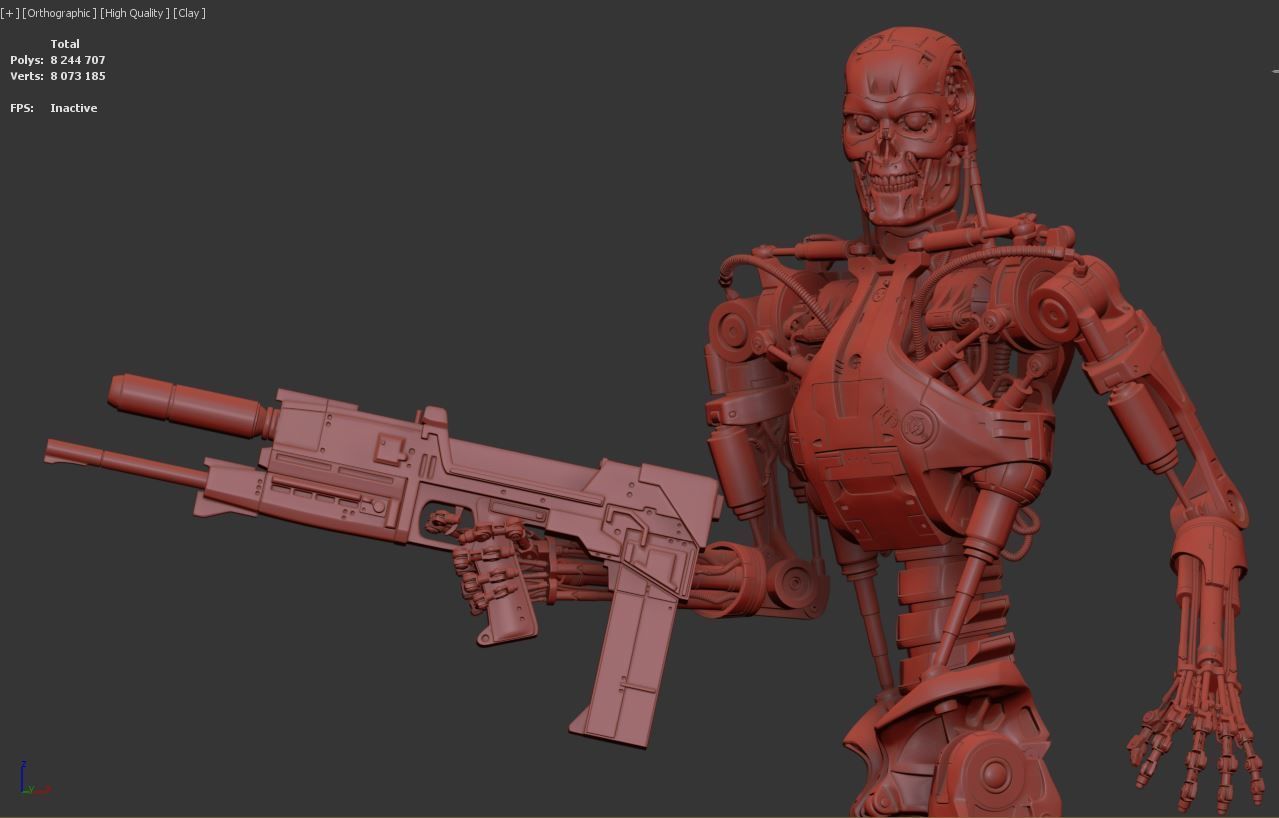 T-800 Terminator 2 Judgment Day V3 3D print model_17