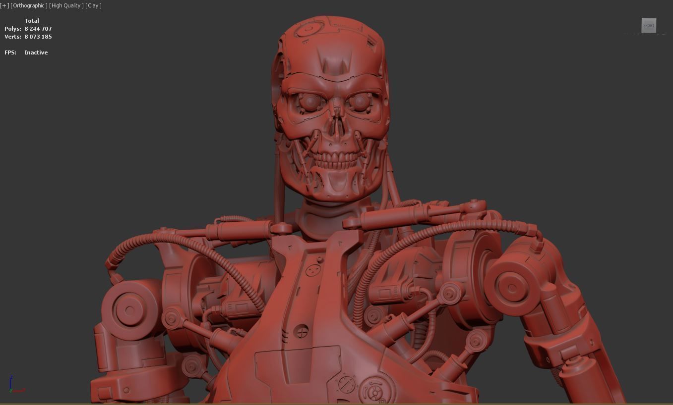 T-800 Terminator 2 Judgment Day V3 3D print model_38