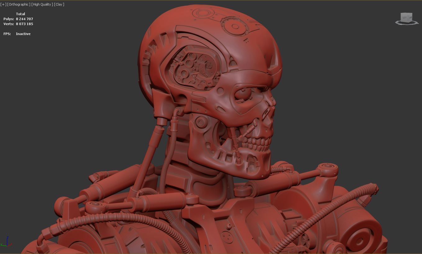 T-800 Terminator 2 Judgment Day V3 3D print model_37