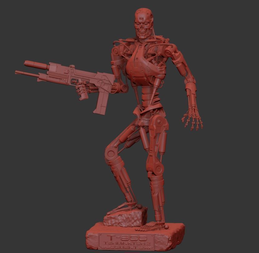 T-800 Terminator 2 Judgment Day V3 3D print model_27
