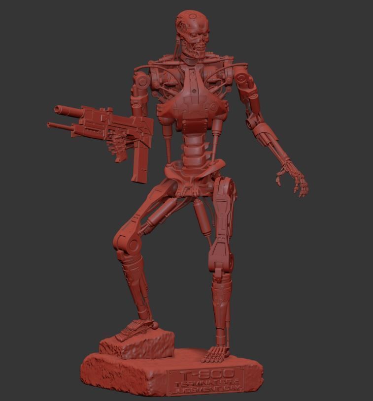 T-800 Terminator 2 Judgment Day V3 3D print model_28
