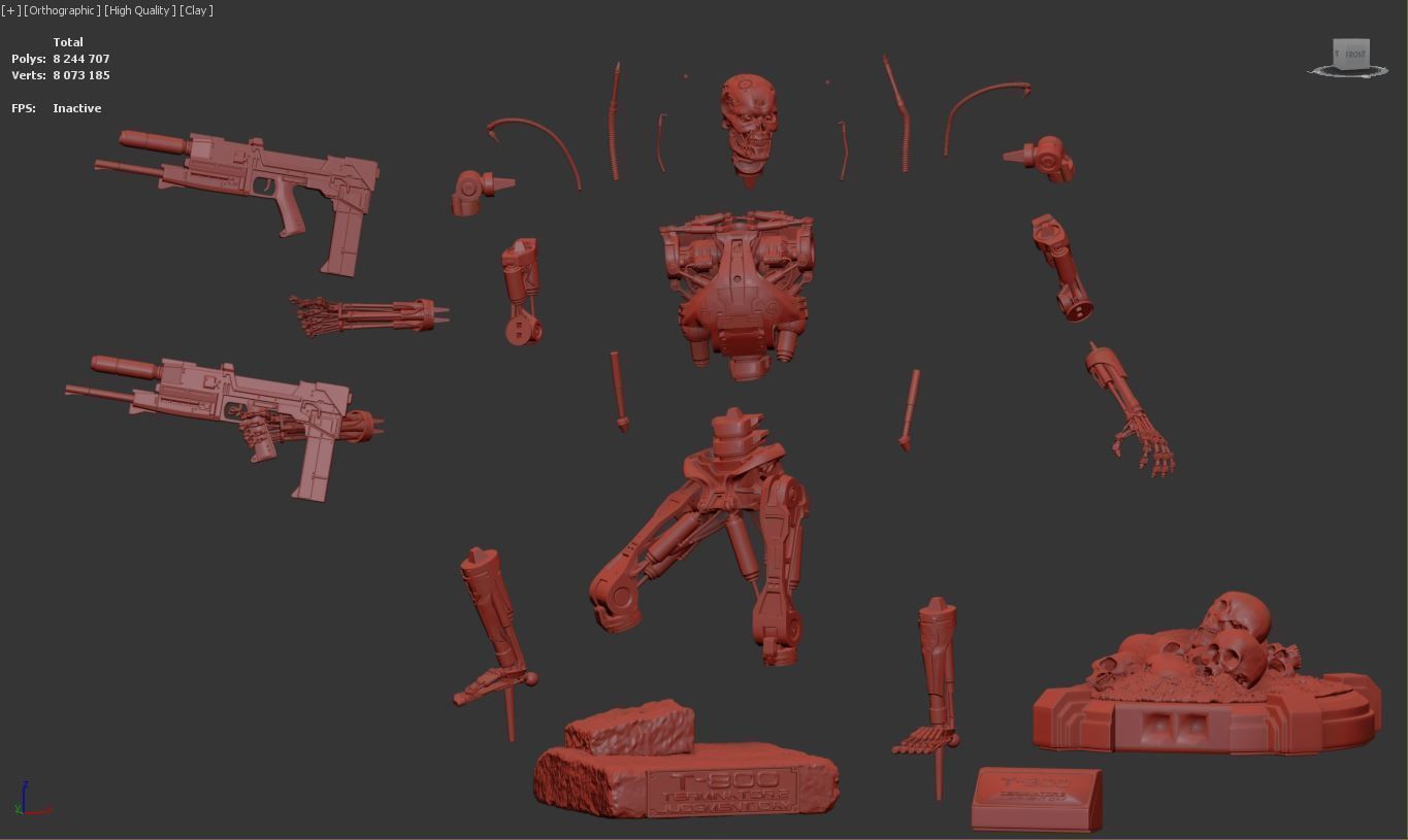 T-800 Terminator 2 Judgment Day V3 3D print model_14