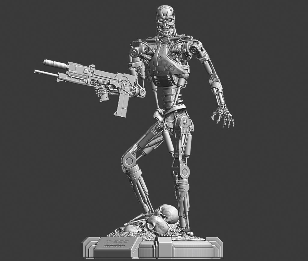 T-800 Terminator 2 Judgment Day V3 3D print model_53
