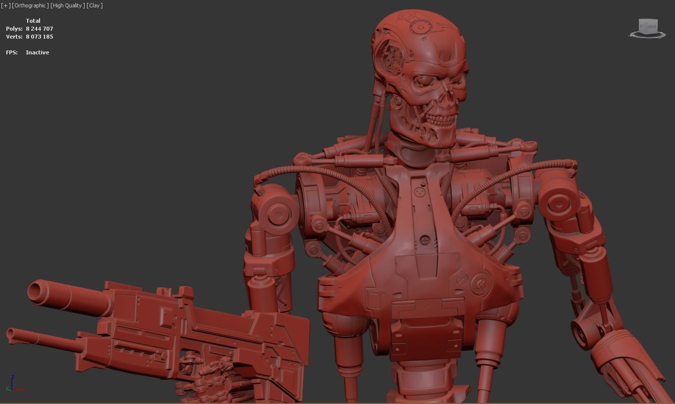 T-800 Terminator 2 Judgment Day V3 3D print model_29