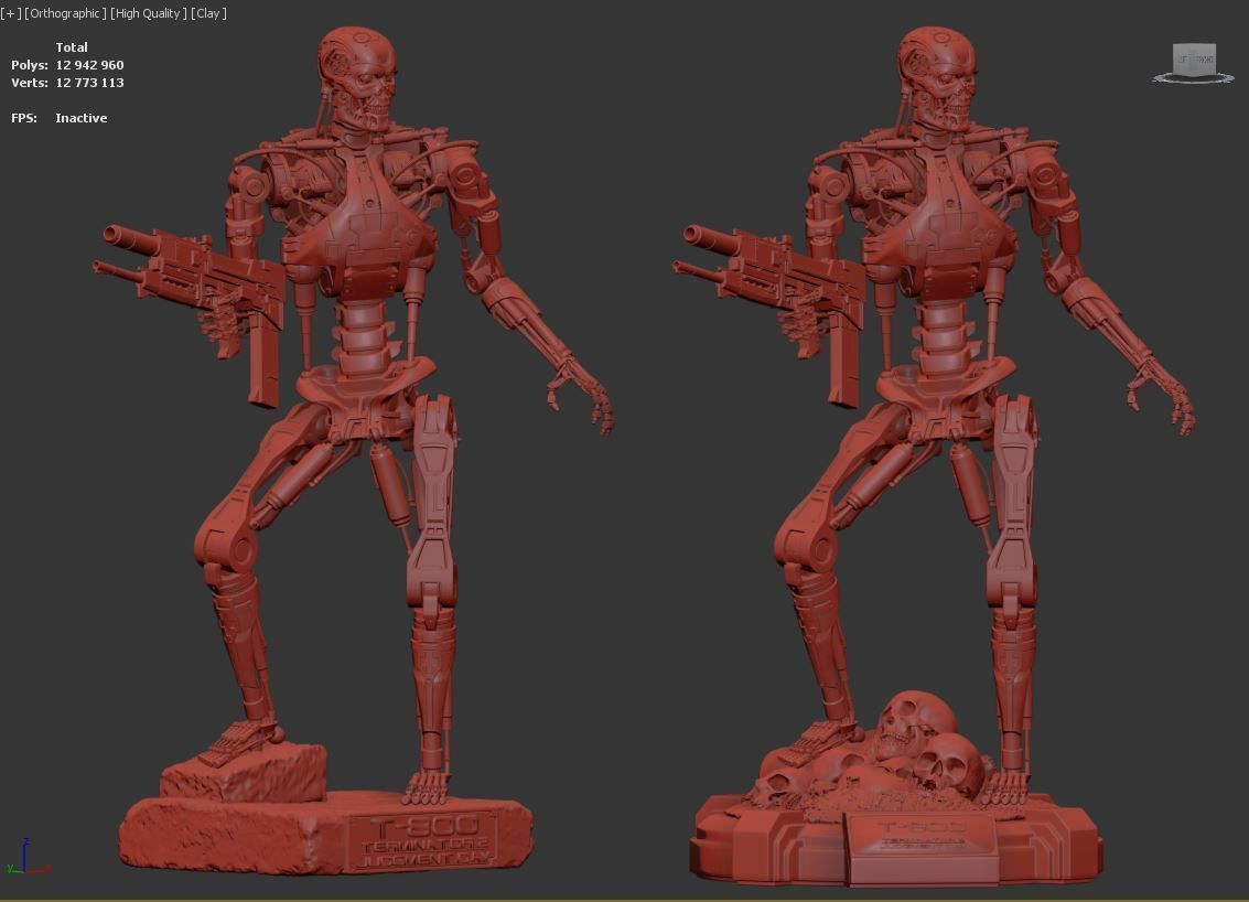 T-800 Terminator 2 Judgment Day V3 3D print model_12