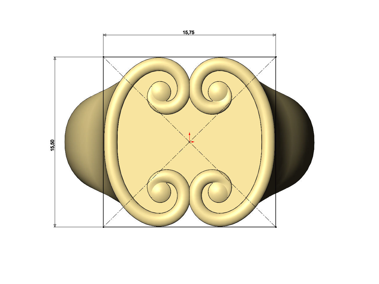Forged scroll signet ring Us sizes 7to10 3D print model_7