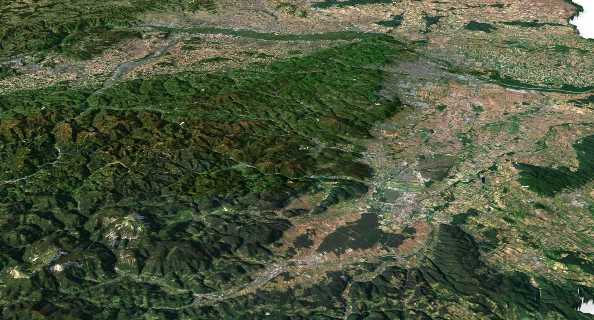 Austria Terrain 3D Map 3D model_10