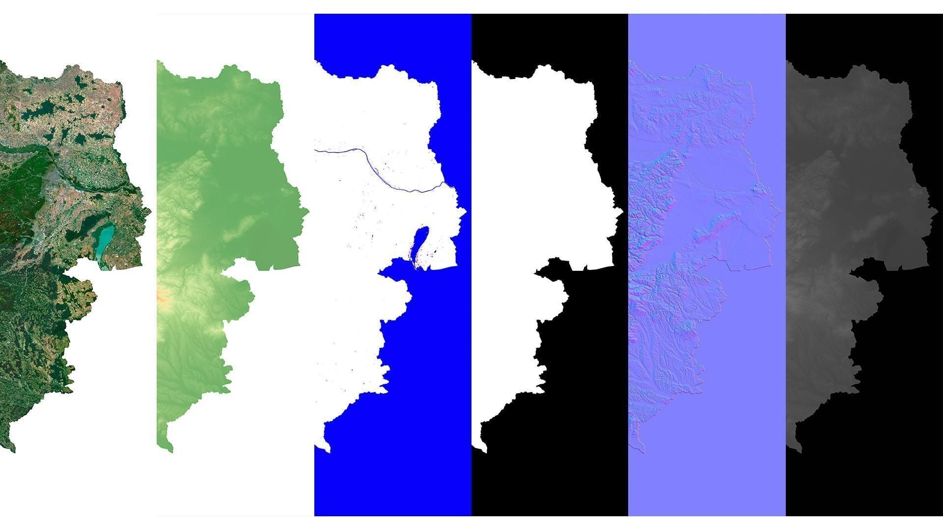 Austria Terrain 3D Map 3D model_14
